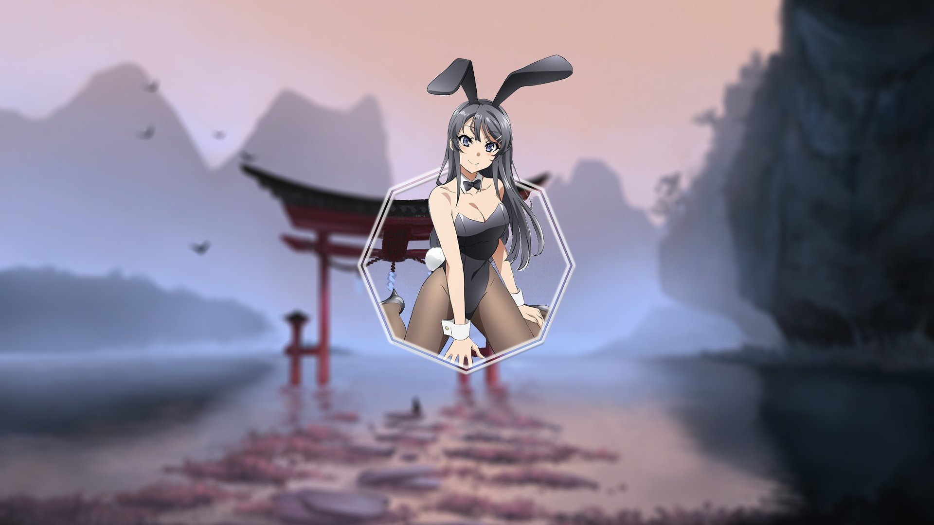 Sakurajima Mai Seishun Buta Yar Wa Bunny Girl Senpai No Yume Wo Minai Bunny Girl Bunny Ears Anime Pi 1920x1080