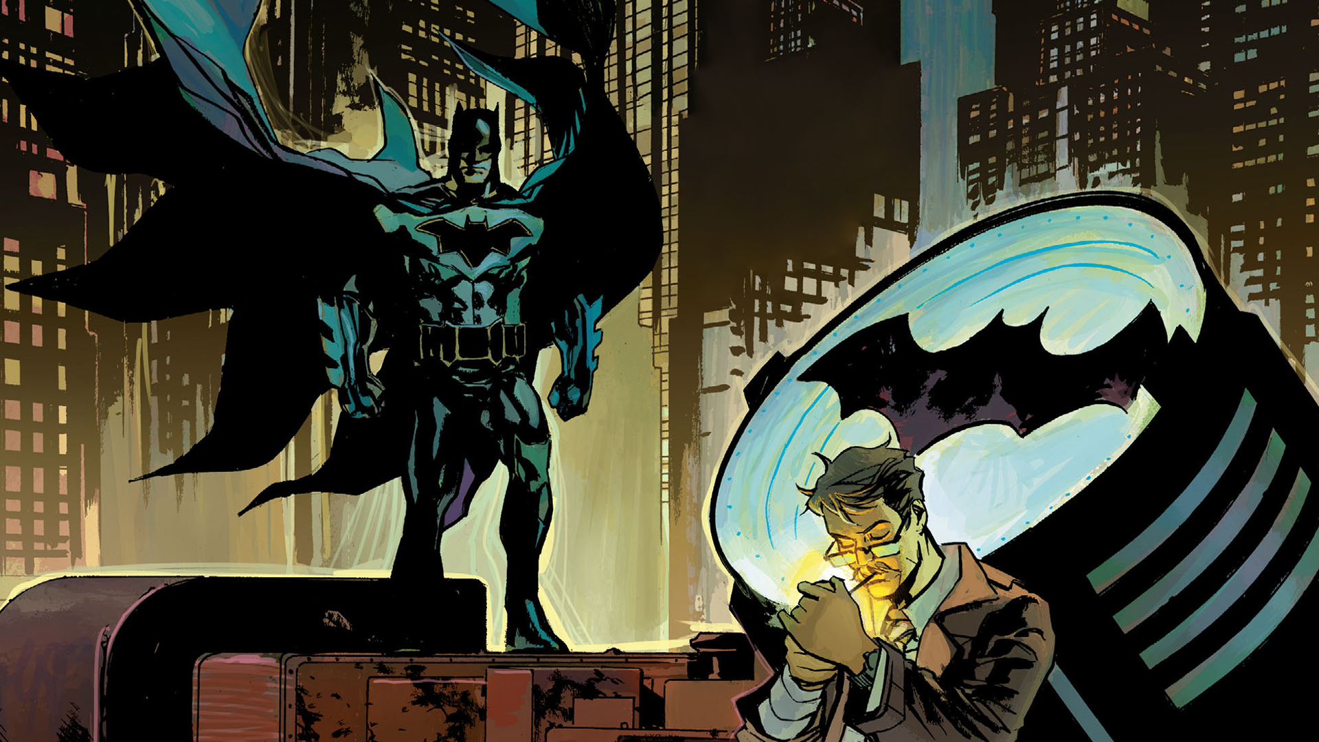 Bat Signal Batman Dc Comics Detective Comics James Gordon 1920x1080