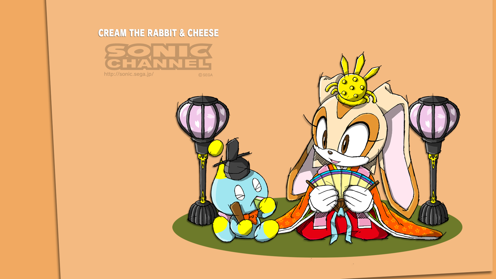 Sonic The Hedgehog Cream The Rabbit Sega Simple Background 1920x1080