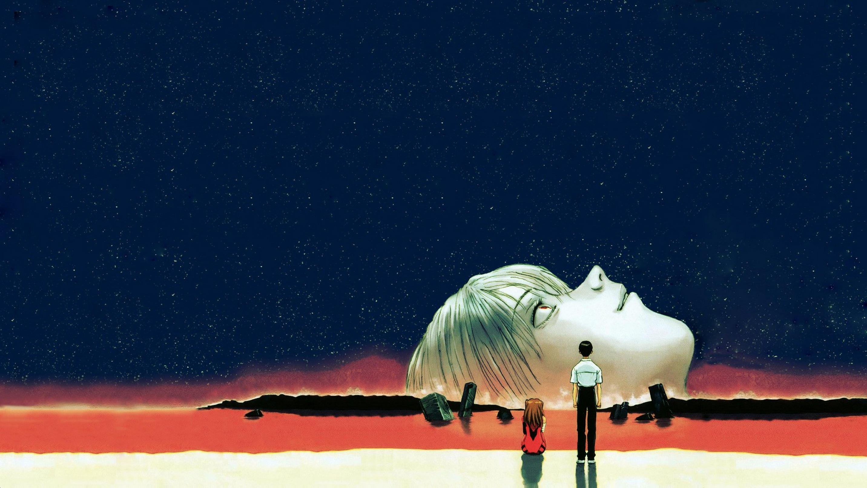 Neon Genesis Evangelion Red Sea Anime Anime Wallpaper 2864x1614