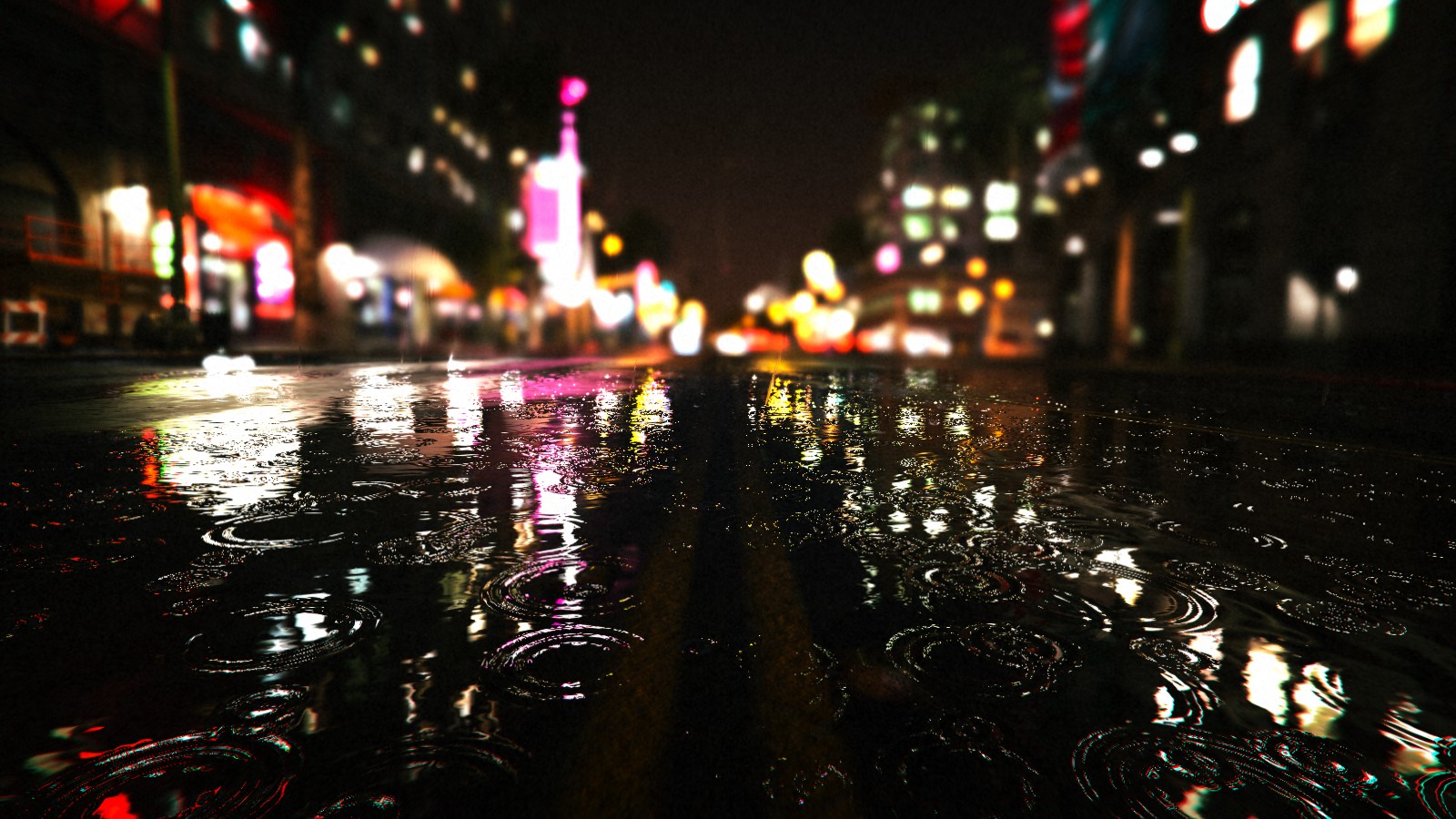 City Grand Theft Auto V Light Night Reflection 1600x900