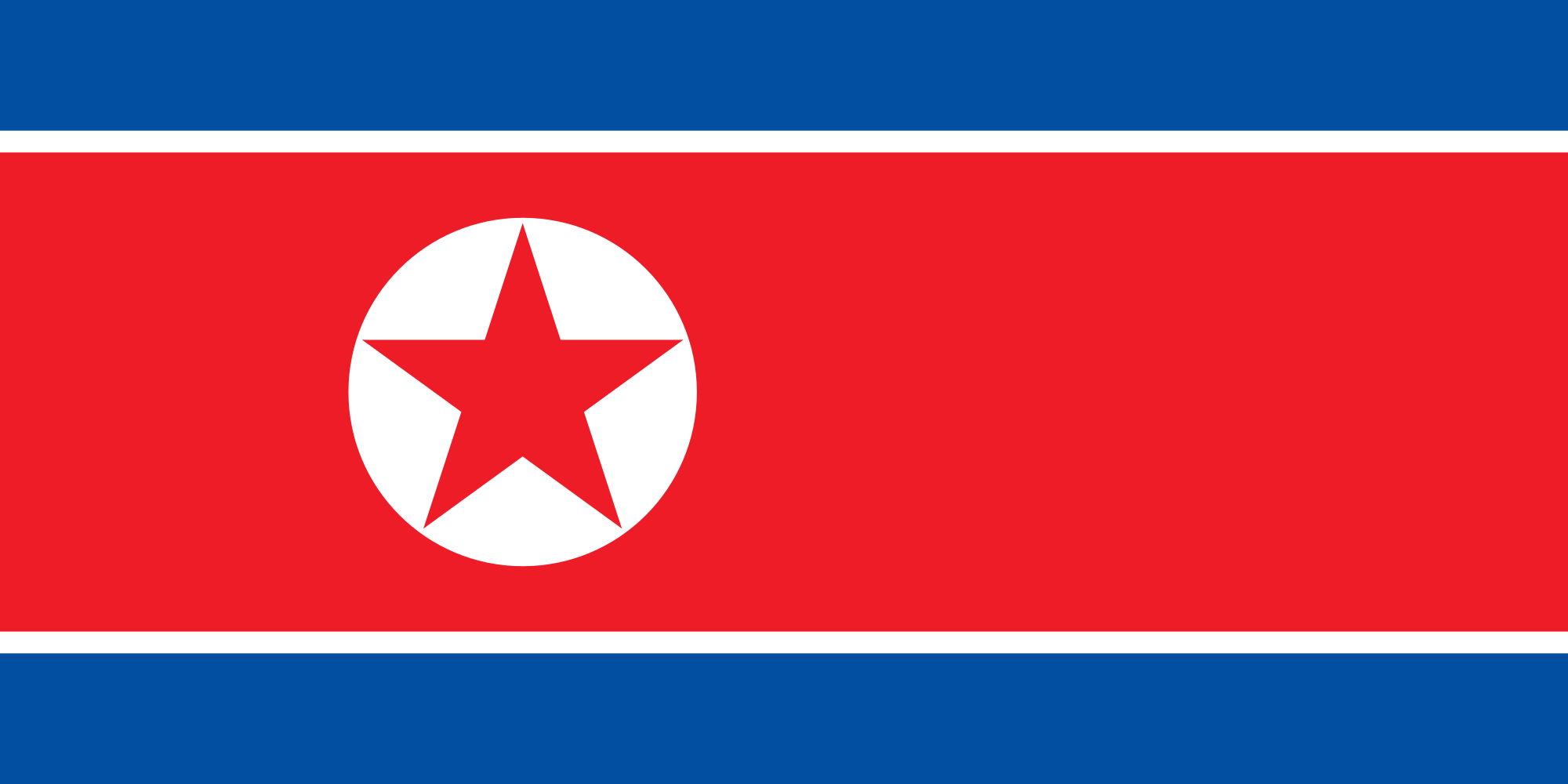 North Korea Flag Communism Countries 2000x1000