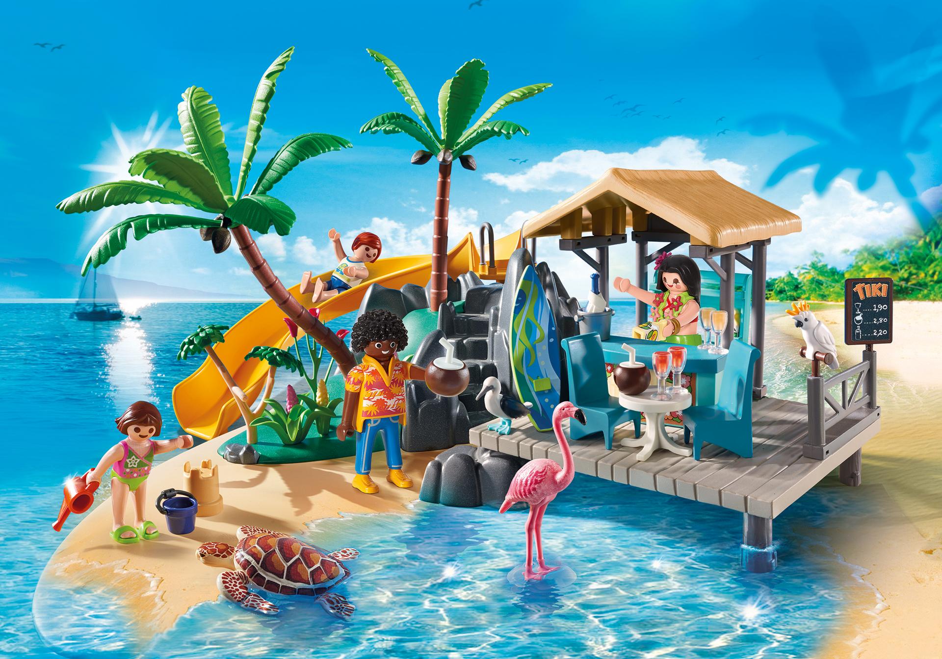 Beach Child Flamingo Palm Tree Party Sand Toy Turtle Water 1920x1344