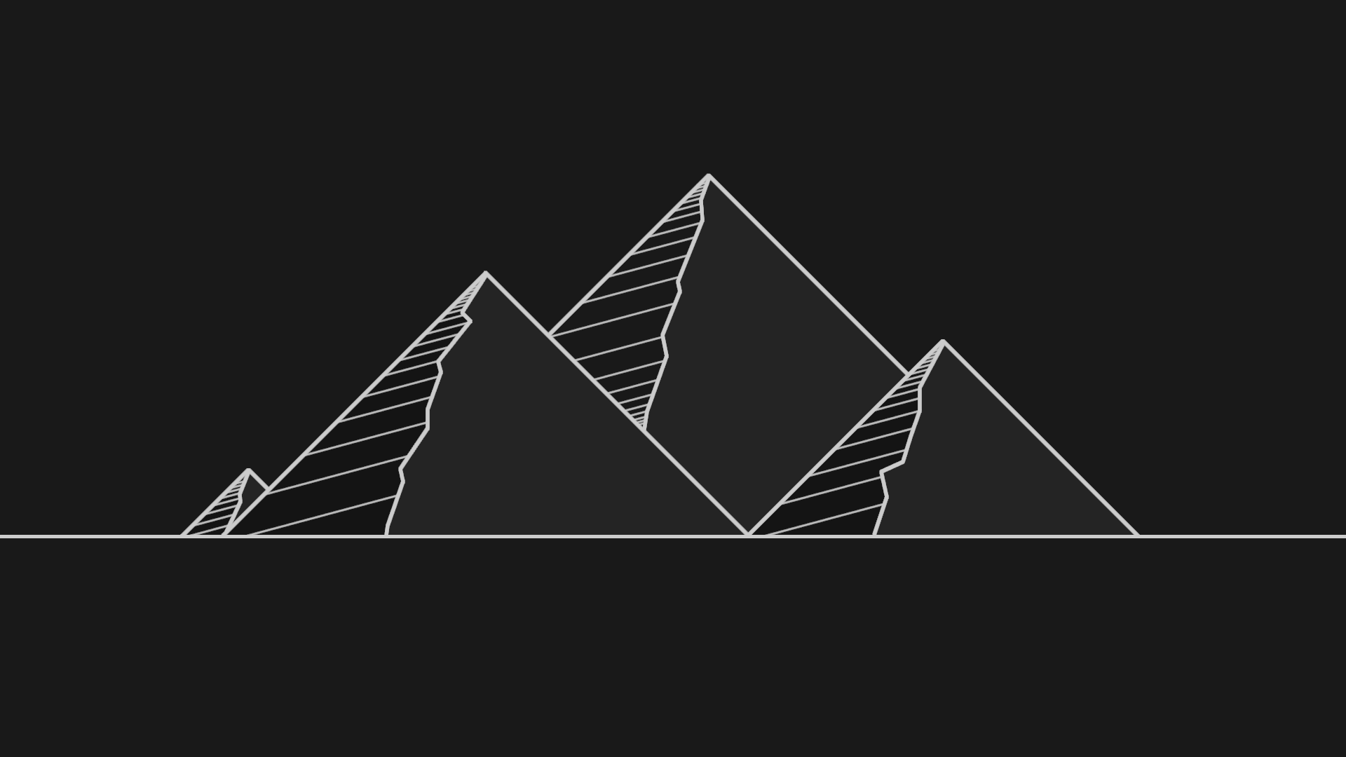Dark Minimalism Pyramid 1920x1080