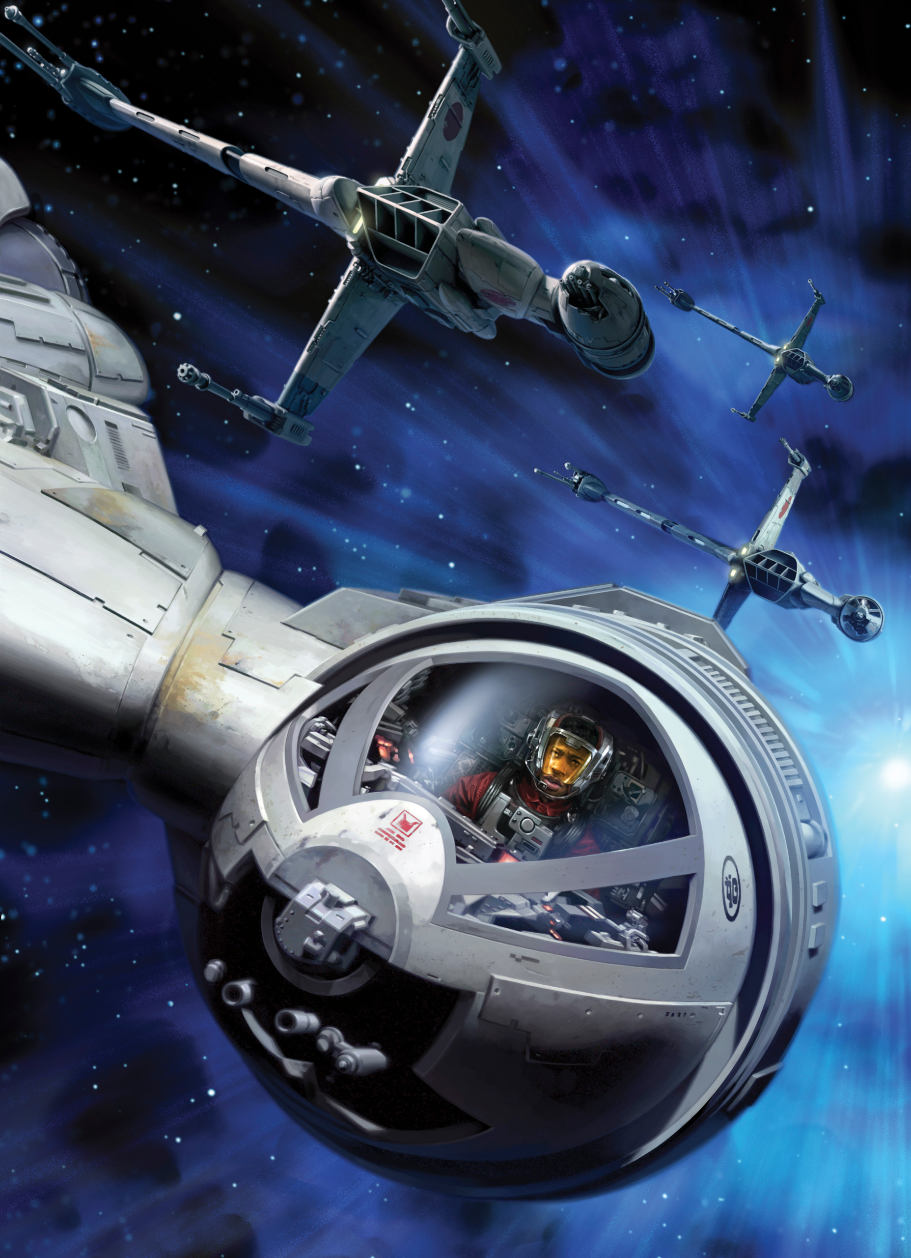 Star Wars B Wing Spaceship Portrait Display Artwork 1855x2560