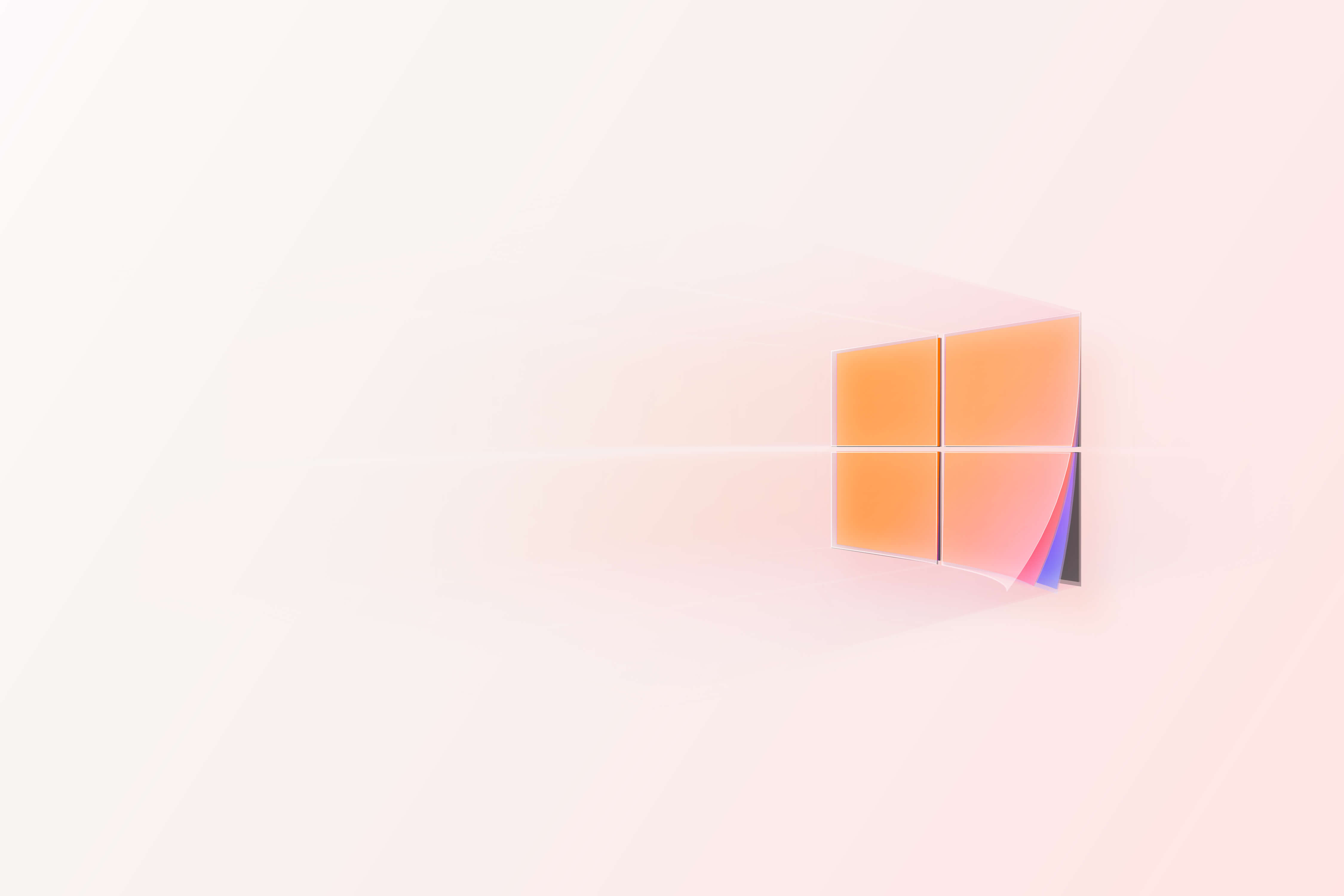 Logo Microsoft Windows 10 Orange Color 4500x3000