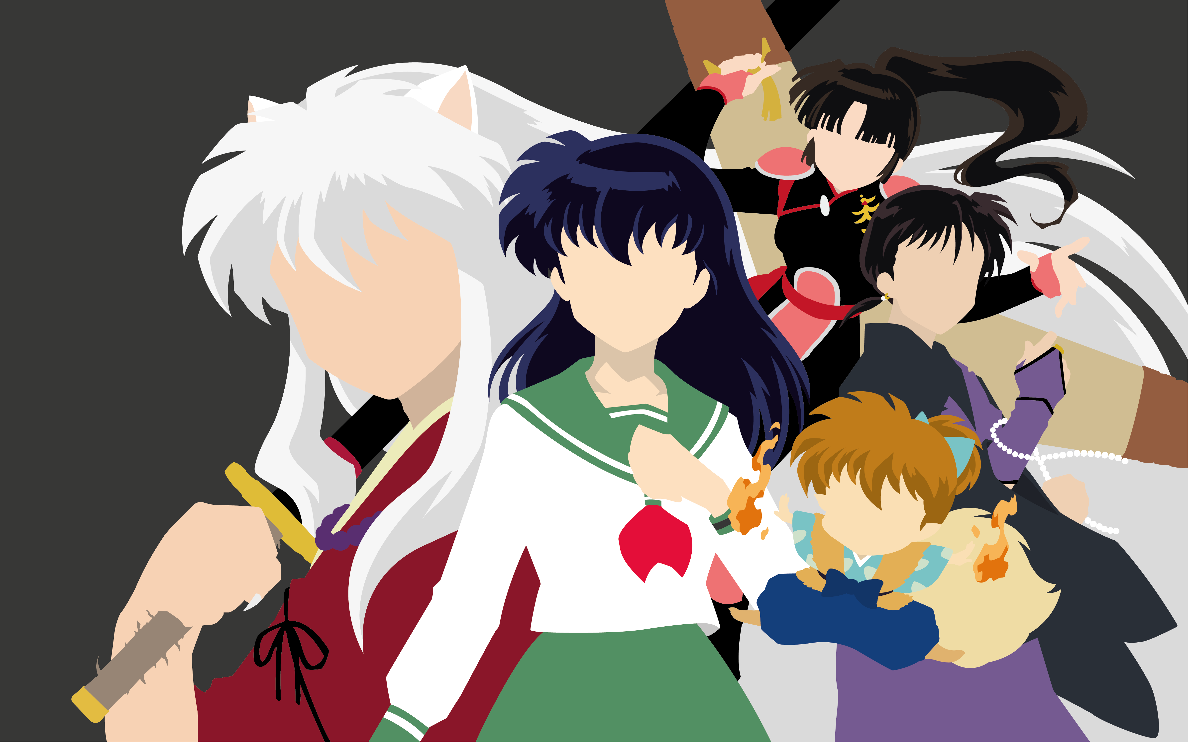 Inuyasha Character Kagome Higurashi Miroku Inuyasha Sango Inuyasha Shipp Inuyasha 4763x2977