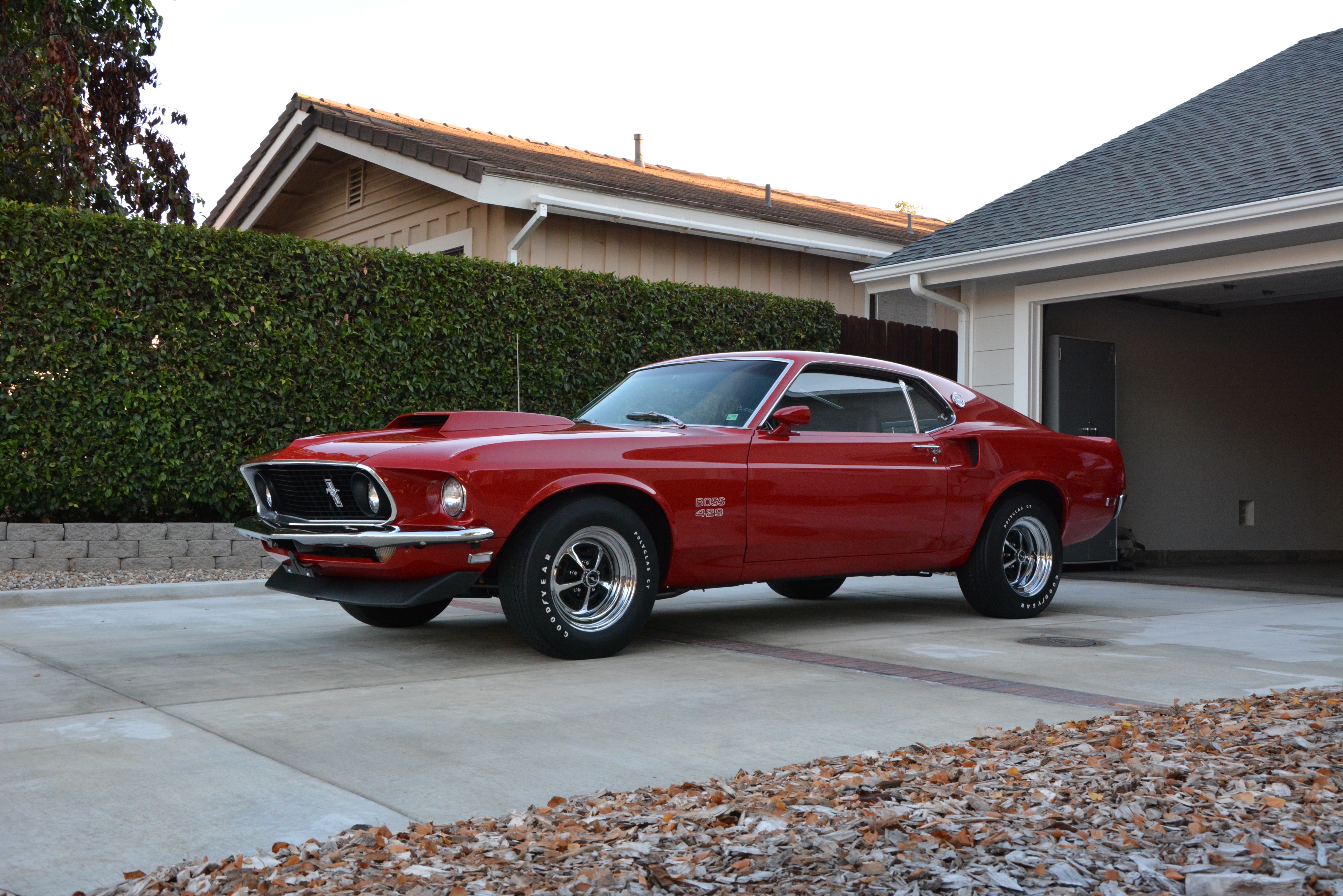 Car Fastback Ford Mustang Boss 429 Muscle Car Red Car 4496x3000