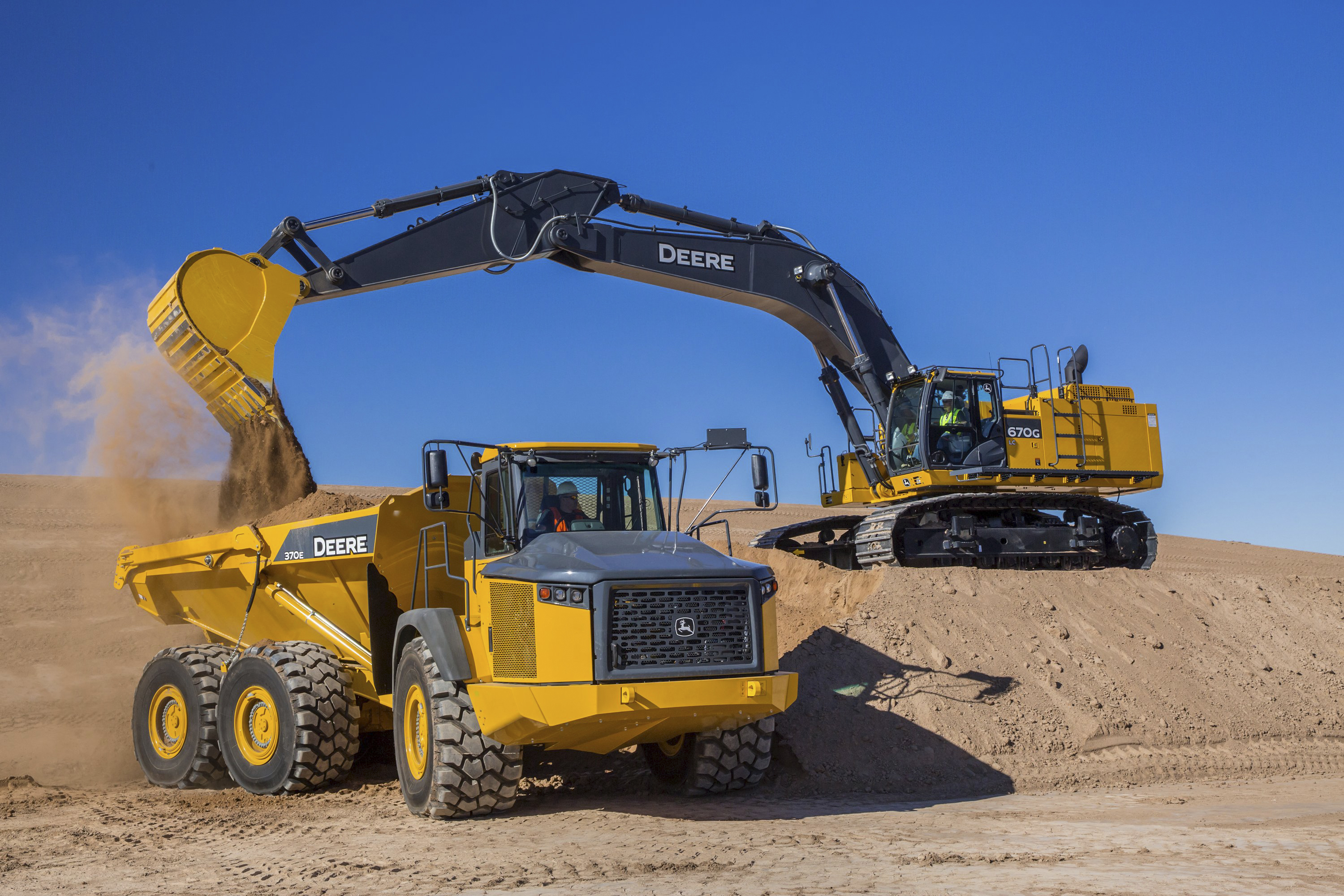 Dump Truck Excavator John Deere 370e John Deere 670g 3000x2000