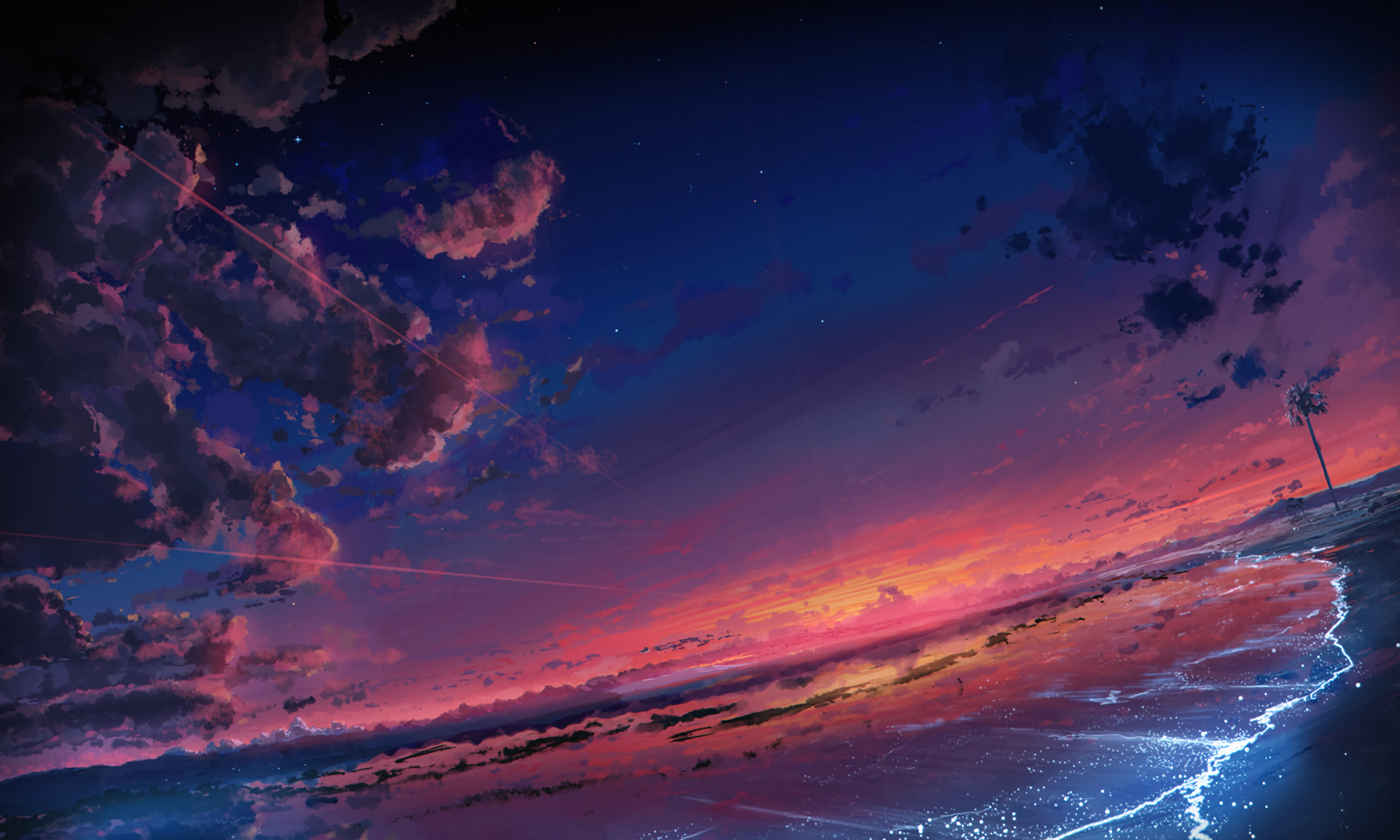 Beach Cloud Scenic Sky Sunset 1920x1152