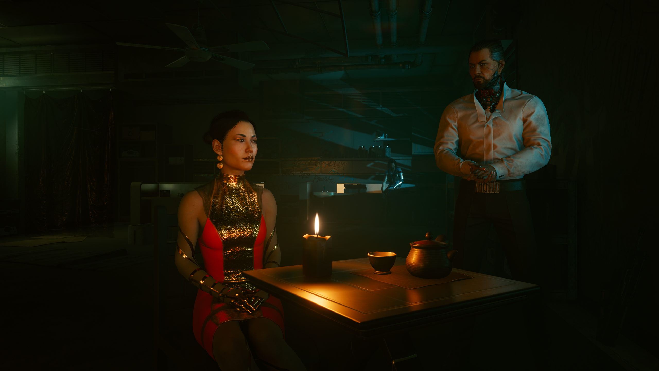 Cyberpunk Cyberpunk 2077 Goro Takemura Hanako Arasaka Johnny Silverhand Screen Shot 2560x1440