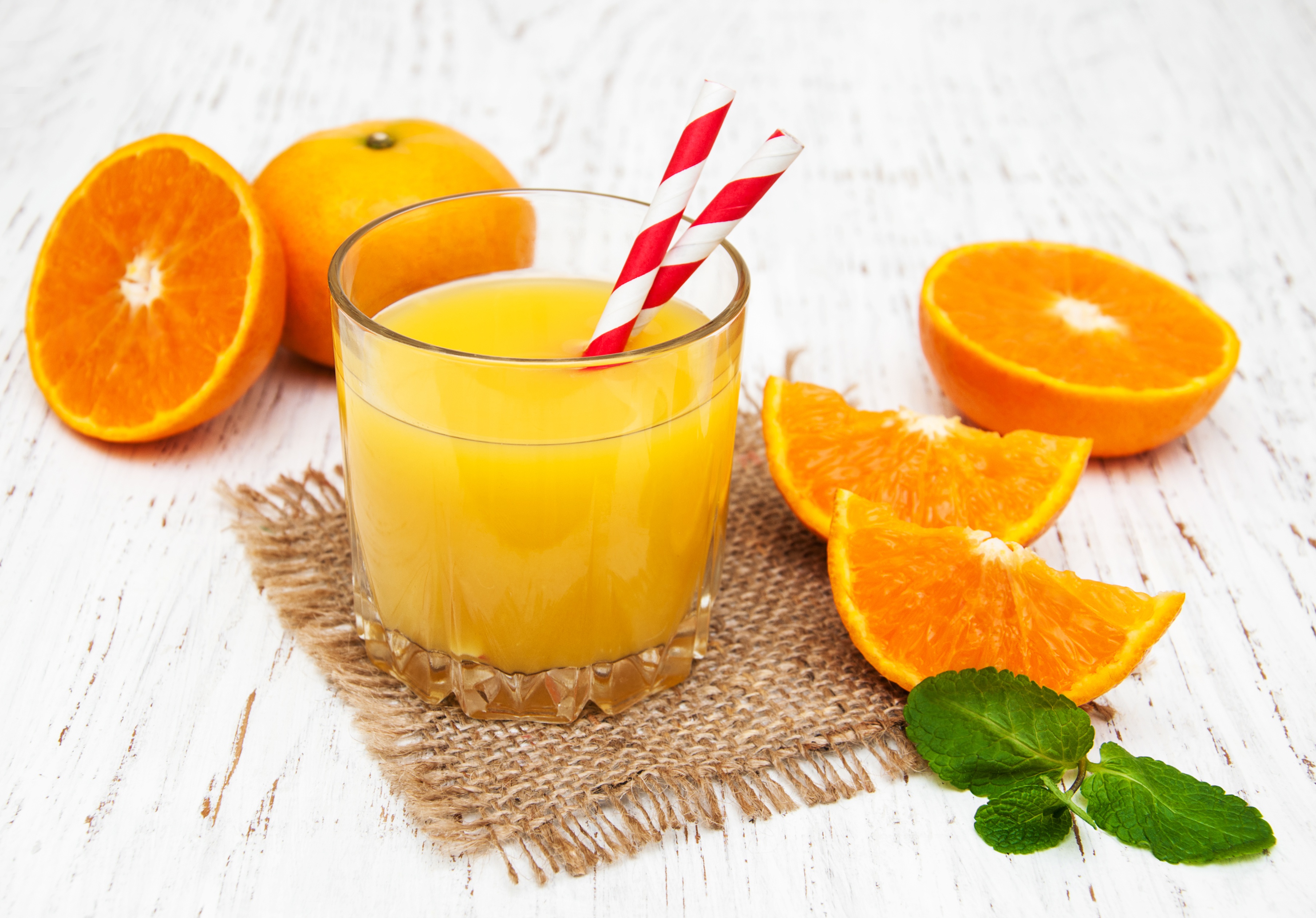 Drink Glass Juice Still Life Orange Fruit 3615x2520