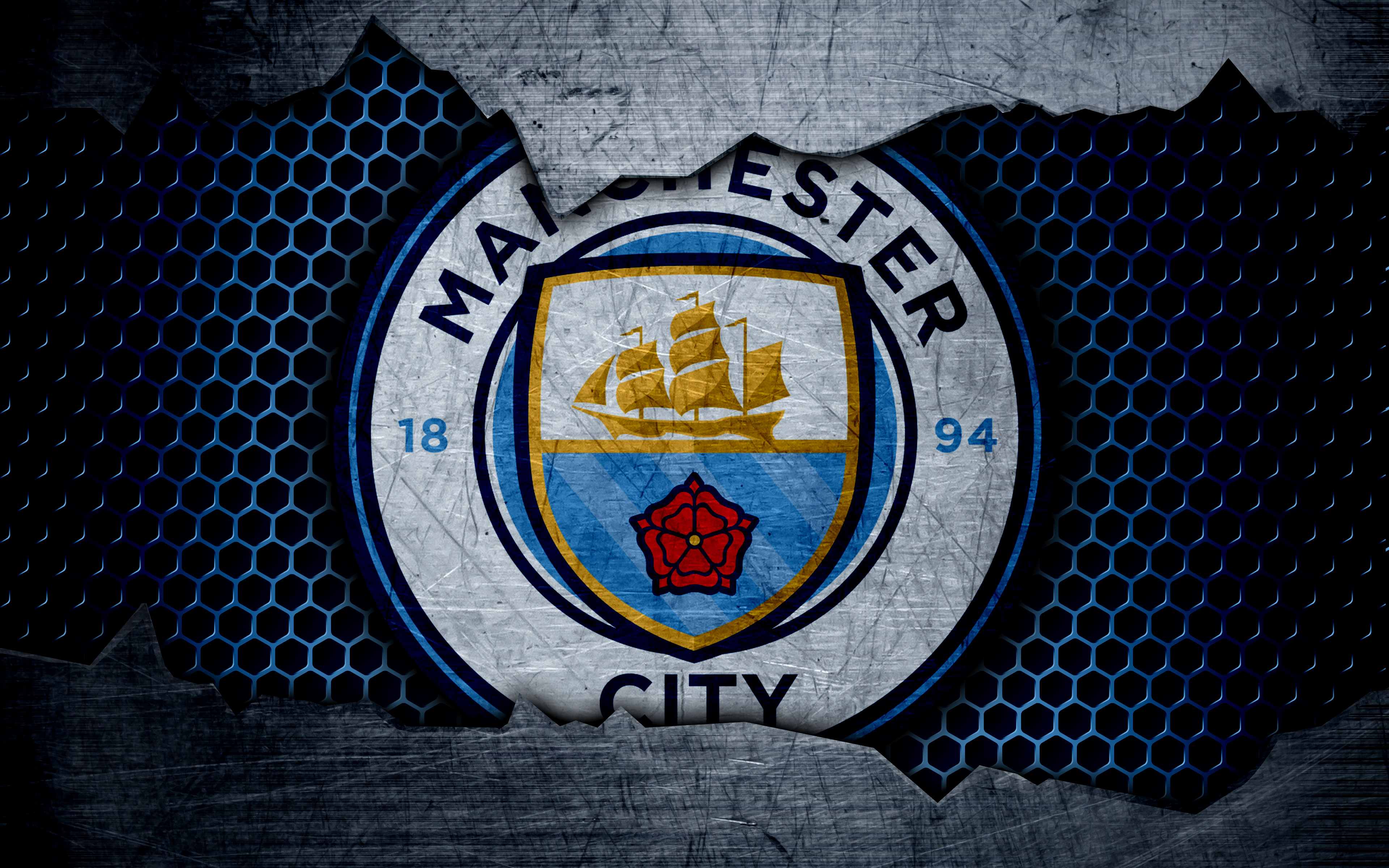 Logo Manchester City F C Soccer 3840x2400