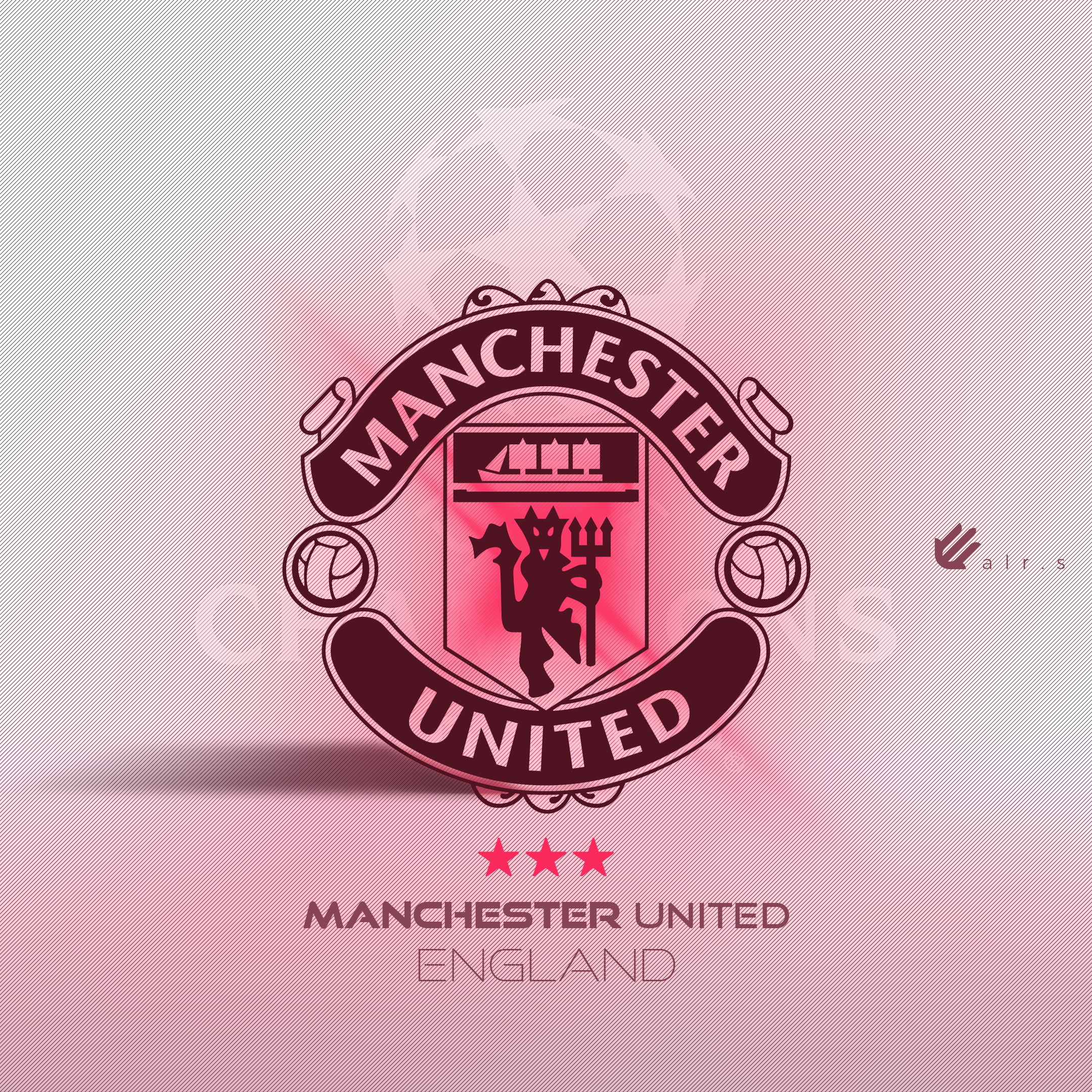Football Manchester United Logo Champions League Clubs Graphic Design Creativity Red Photography Col 2160x2160