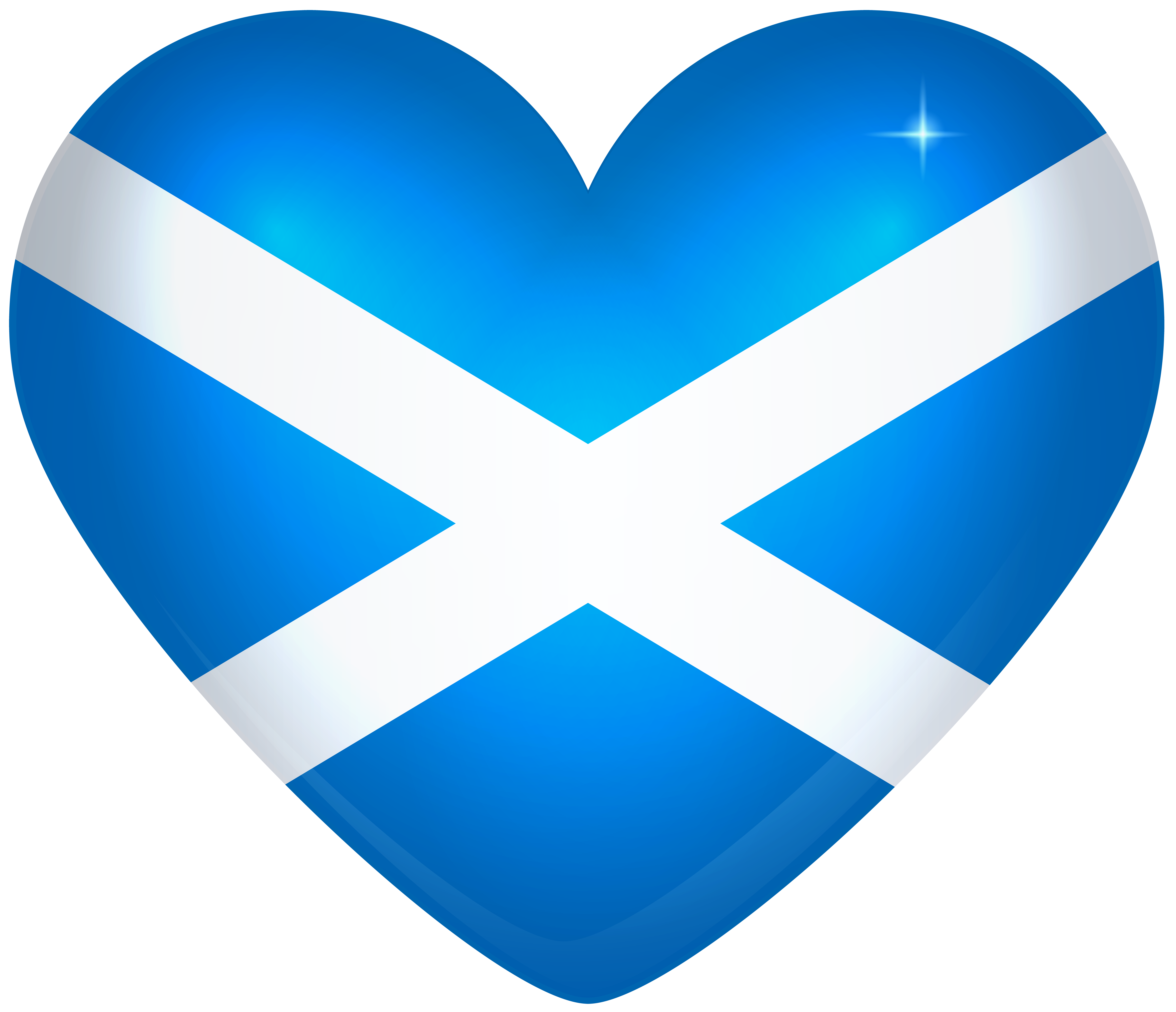 Flag Flag Of Scotland Heart 8000x6884