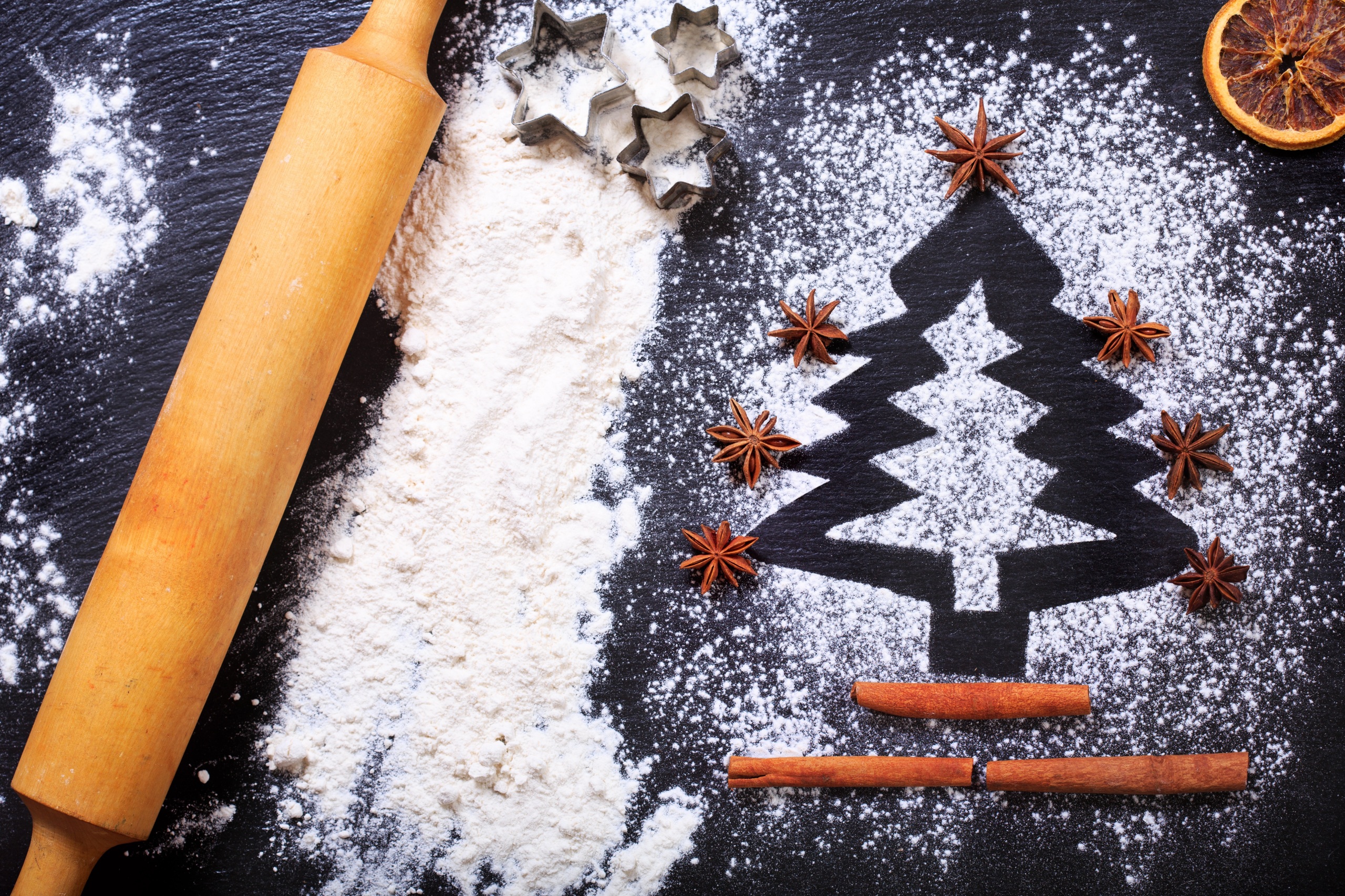 Christmas Christmas Tree Cinnamon Sugar 2560x1706