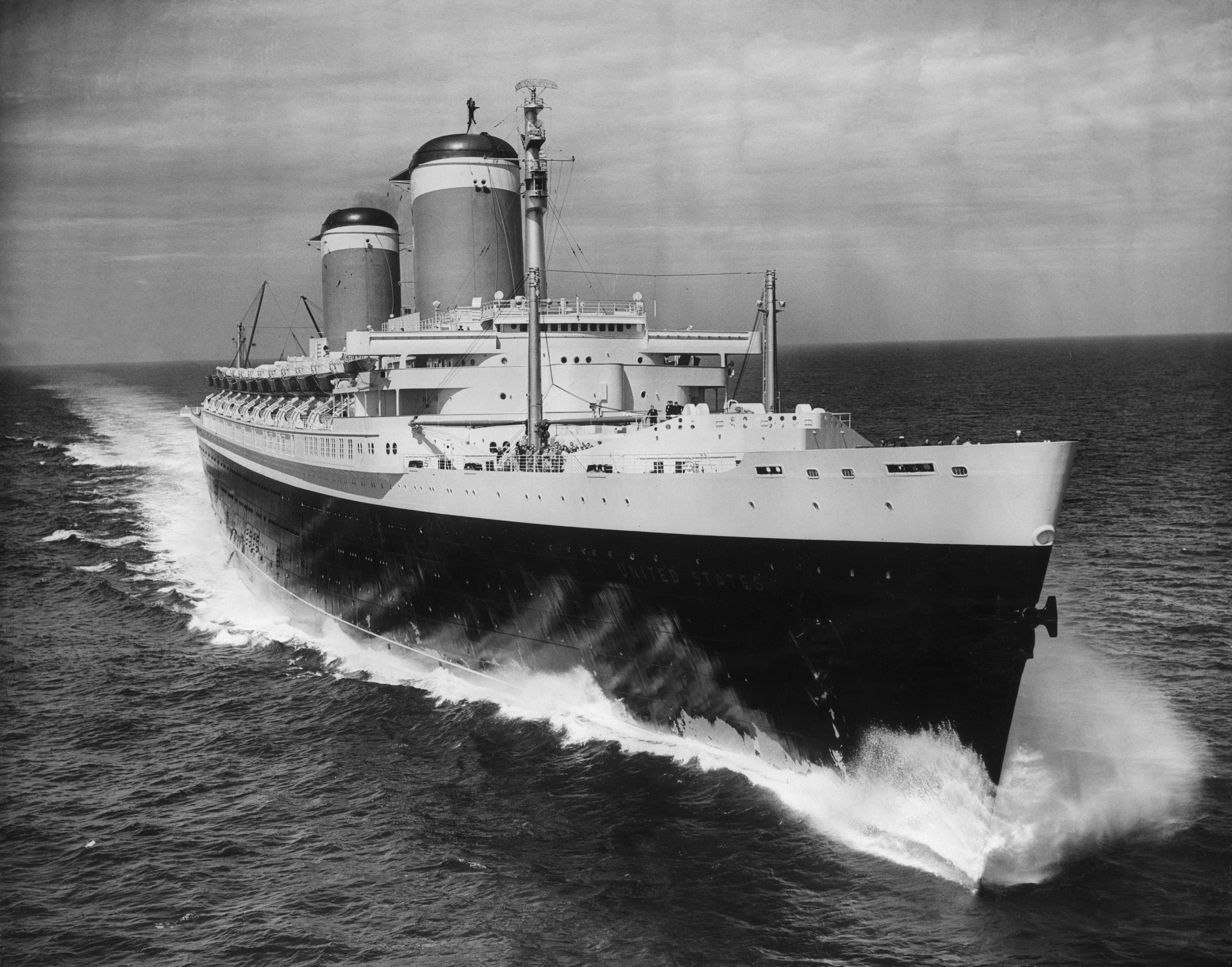 Liner SS Uinted States Ship 1950s 3600x2827