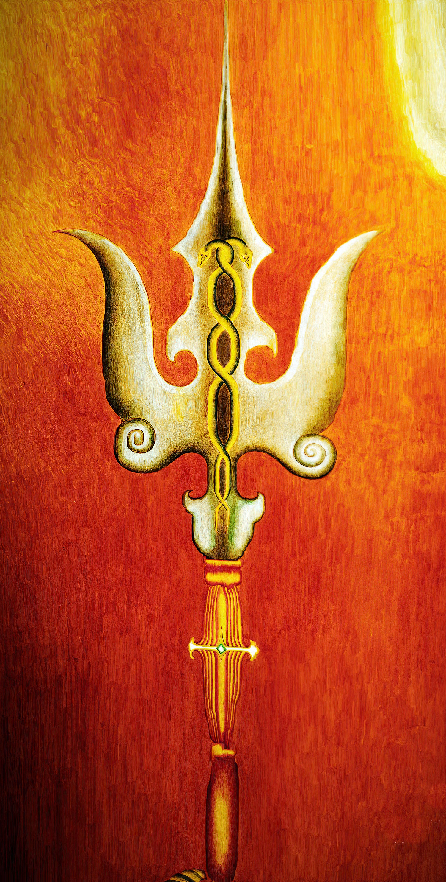 Religious Hinduism Trishul Shivas Trident Shiva 1500x2961