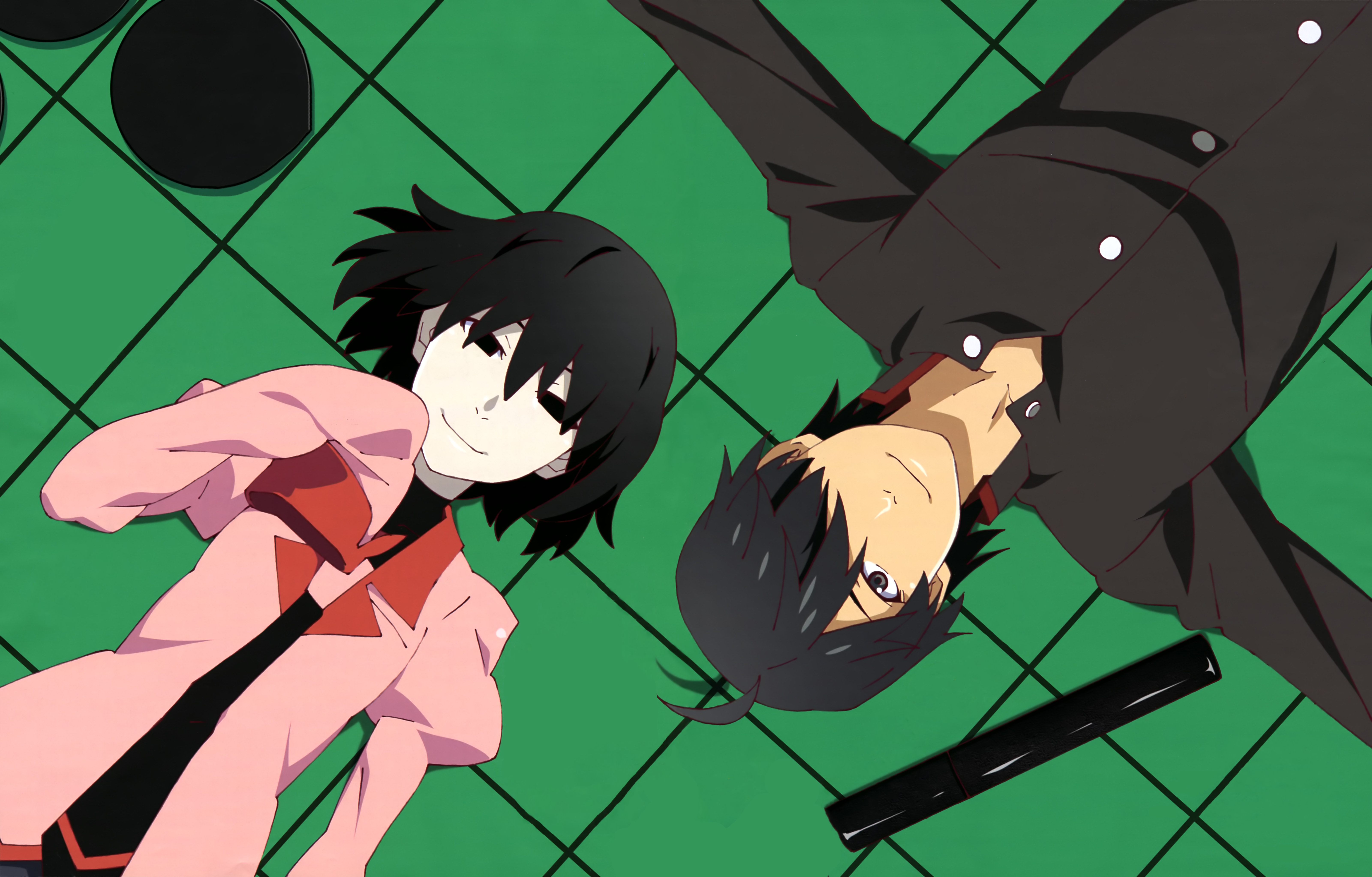 Black Hair Boy Koyomi Araragi Monogatari Series Ougi Oshino 6401x4093