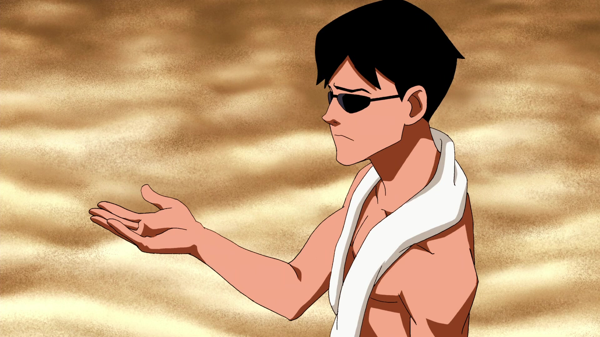 Black Hair Boy Dick Grayson Hand Sand Young Justice 1920x1080
