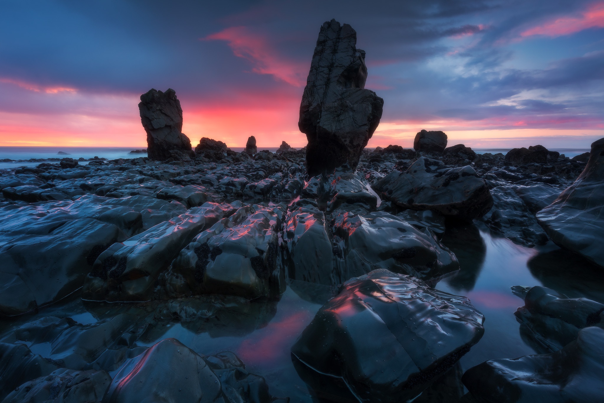 Nature Rock Sunset 2048x1365