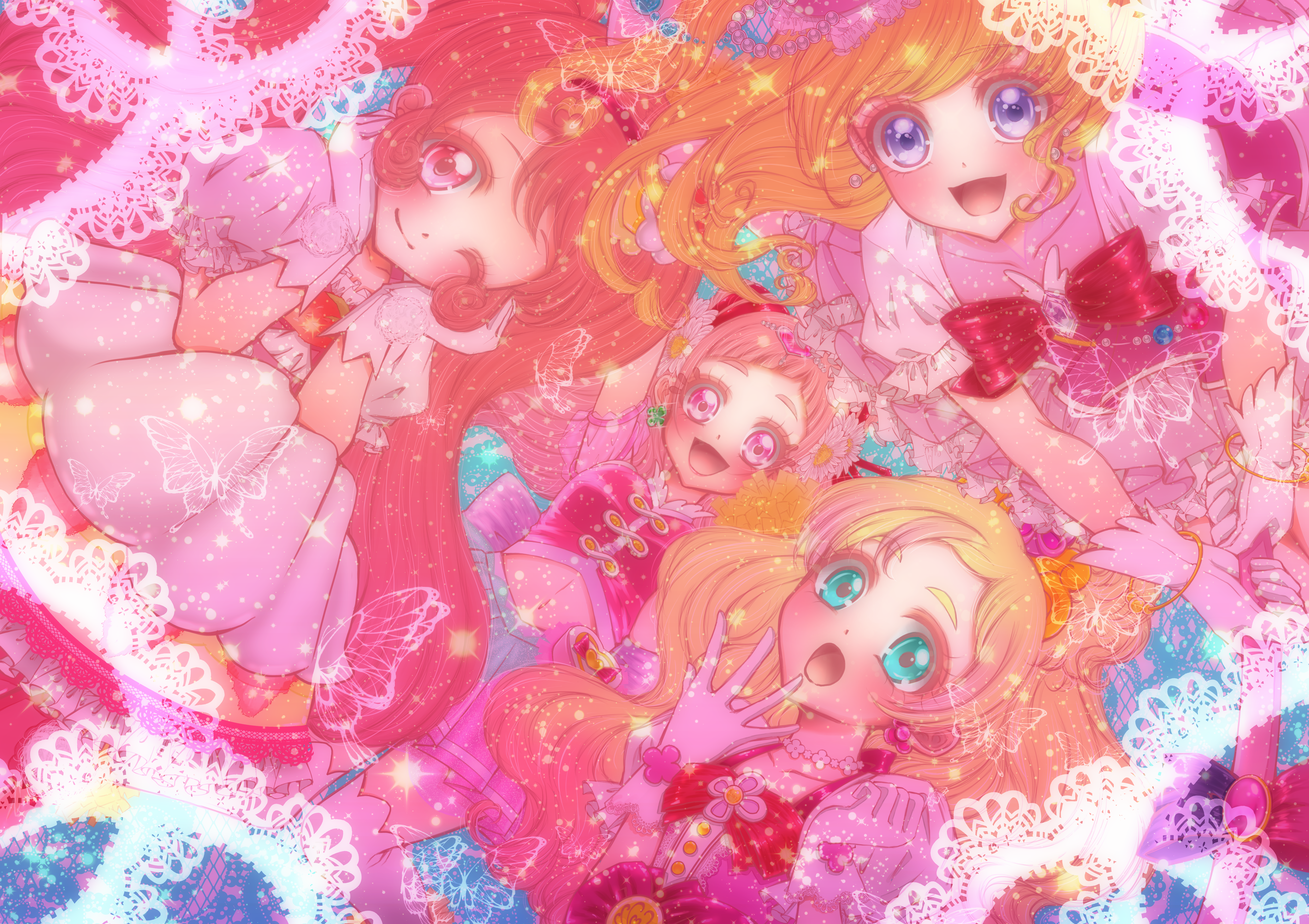 Precure HUGtto Precure Anime Girls 5016x3541