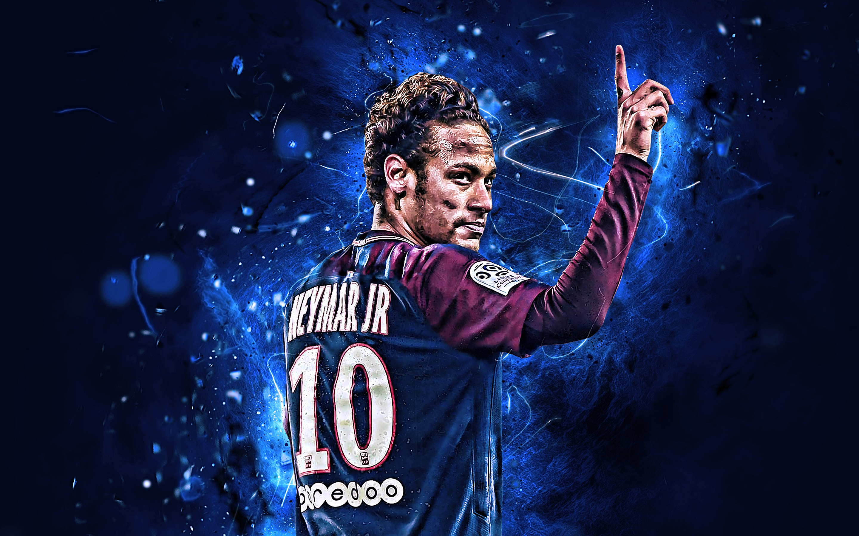 Brazilian Neymar Paris Saint Germain F C Soccer 2880x1800