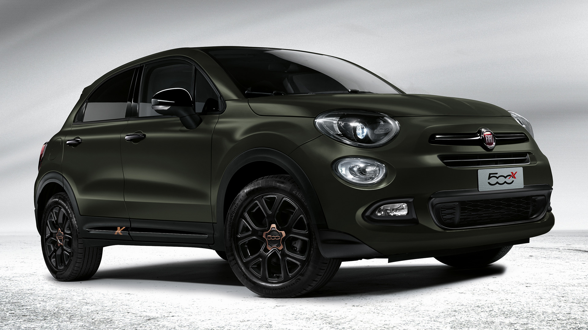 Car Crossover Car Fiat 500x S Design Green Car Suv Subcompact Car 1920x1080