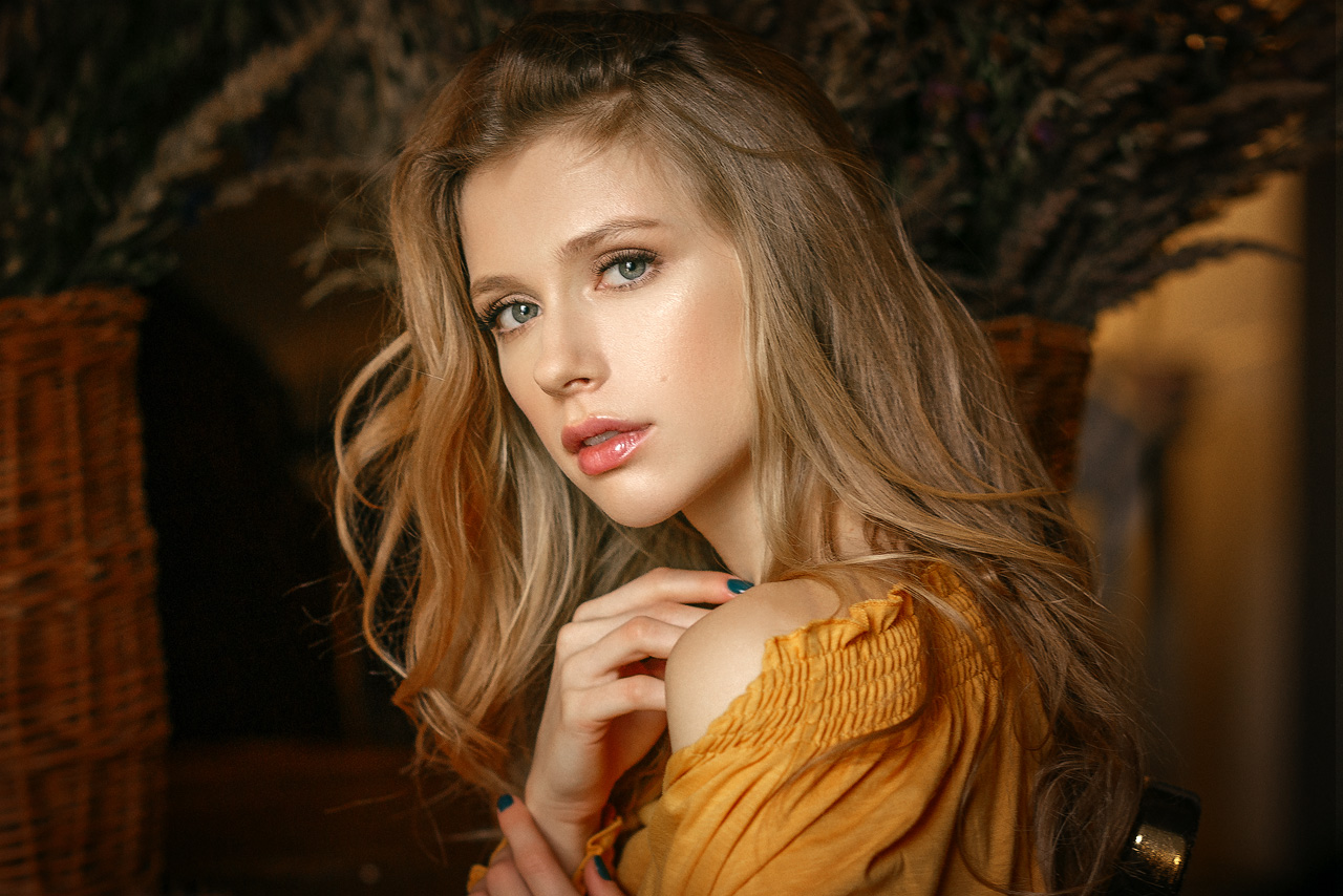 Elizaveta Podosetnikova Model Women Face Russian Model Blonde 1280x854