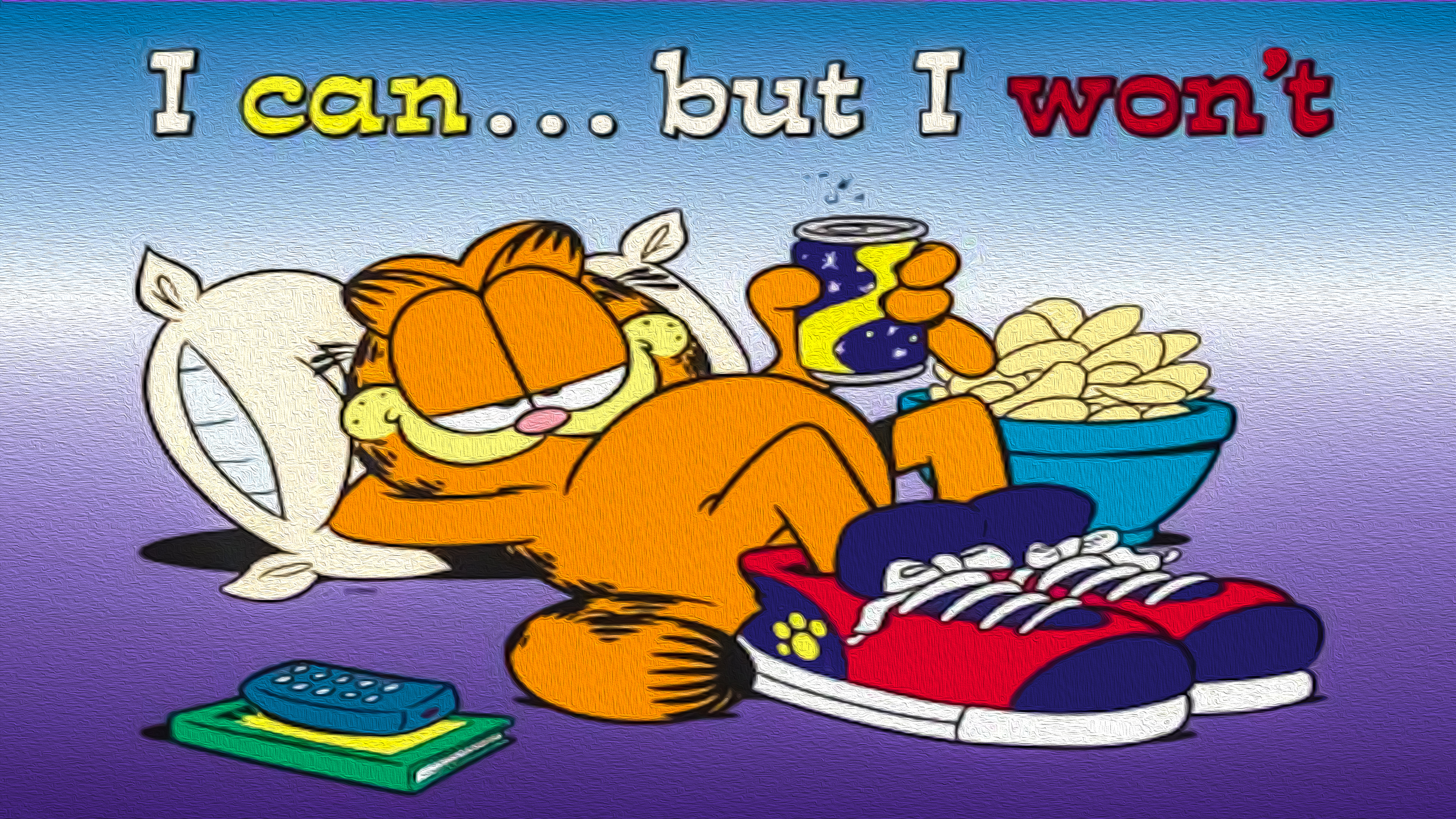 Artistic Cartoon Garfield 3840x2160