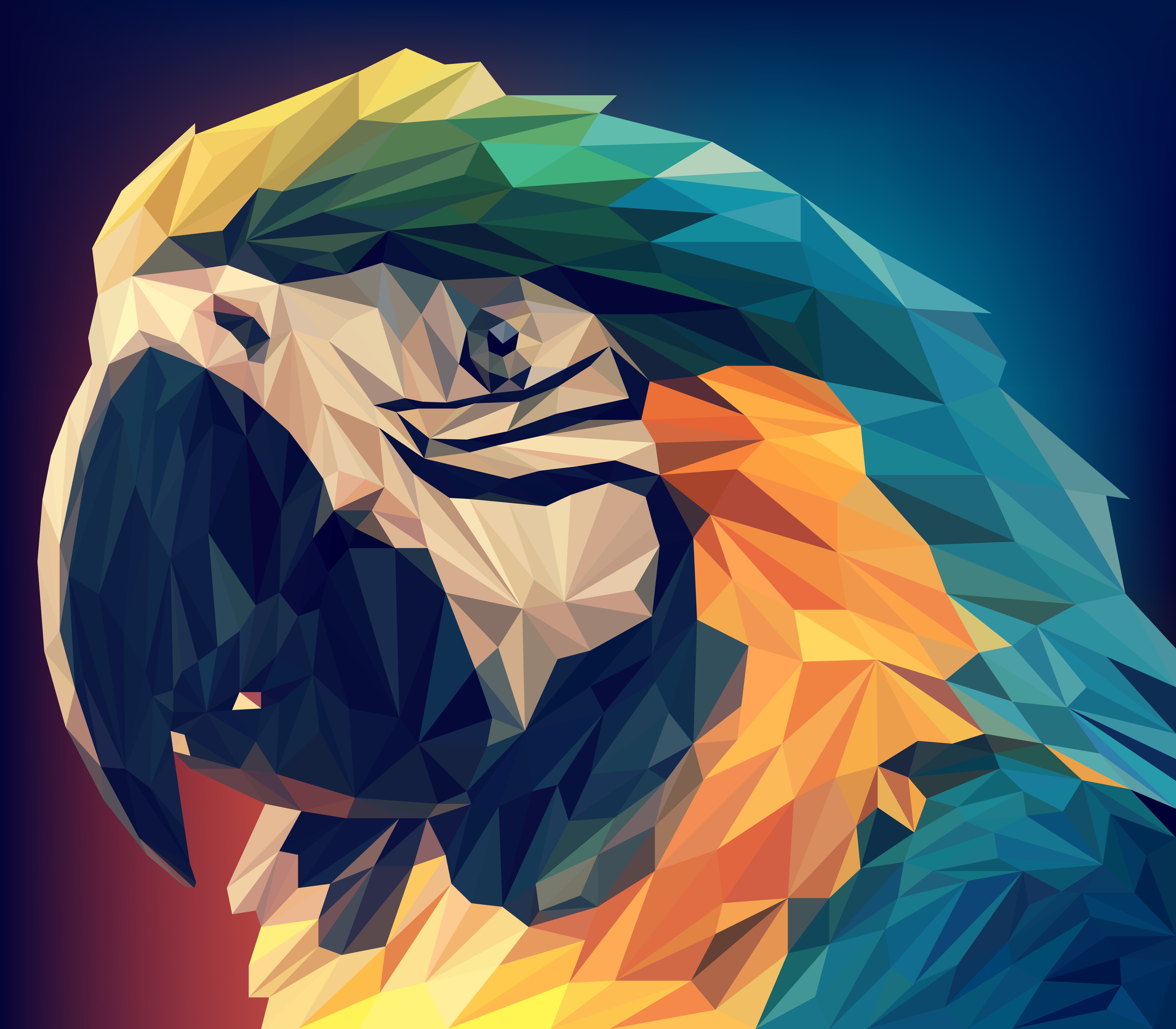 Blue And Yellow Macaw Facets Parrot 6400x5600