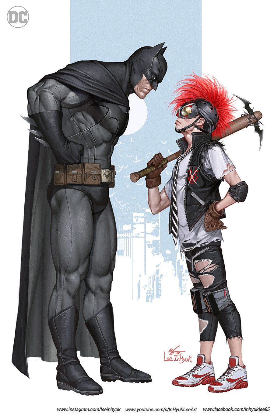 Batman DC Comics Comic Art ArtStation InHyuk Lee Clown Killer 900x1366