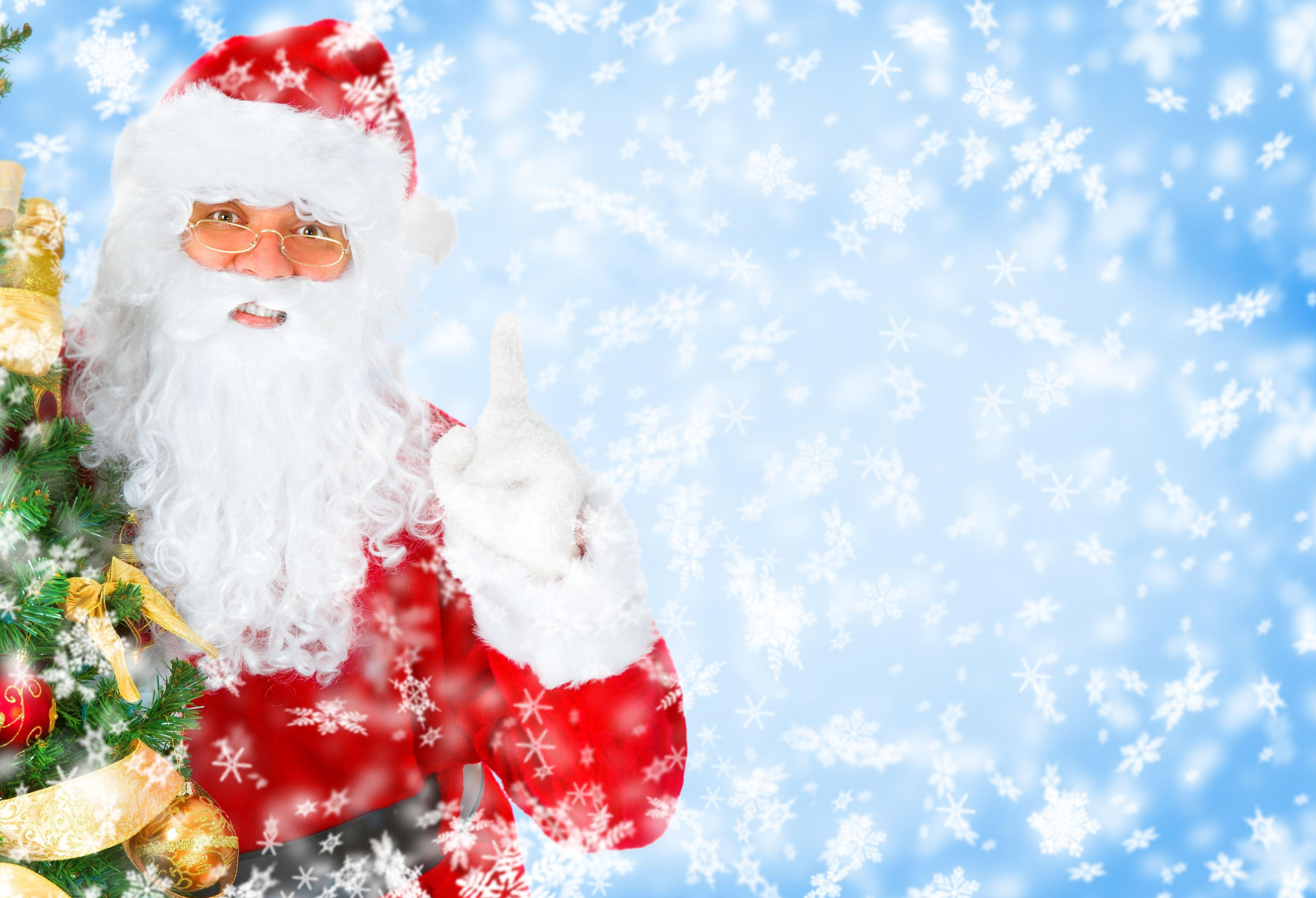 Christmas Holiday Santa Snowflake 4940x3370