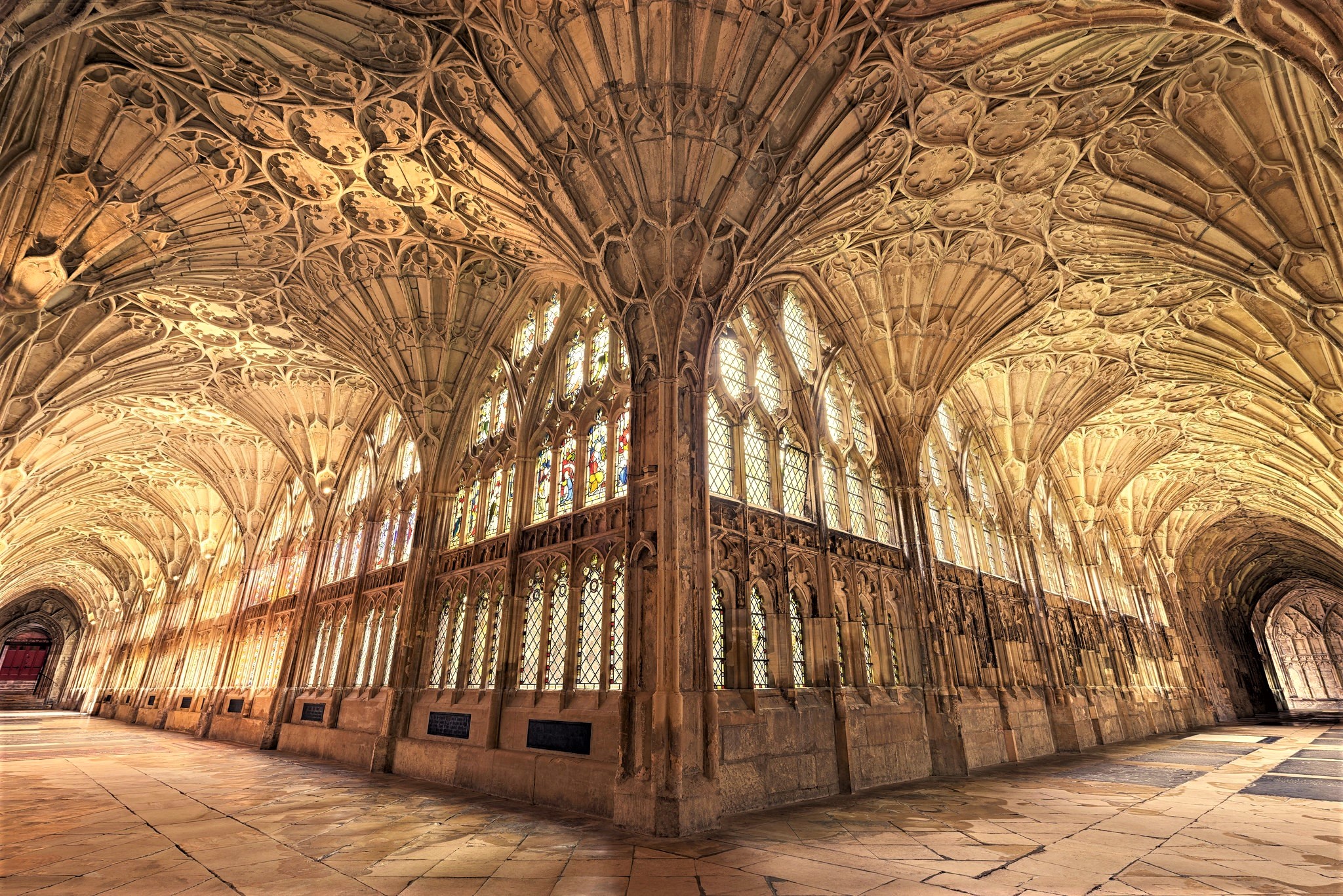 Architecture Cathedral England Gloucester Cathedral 2048x1367