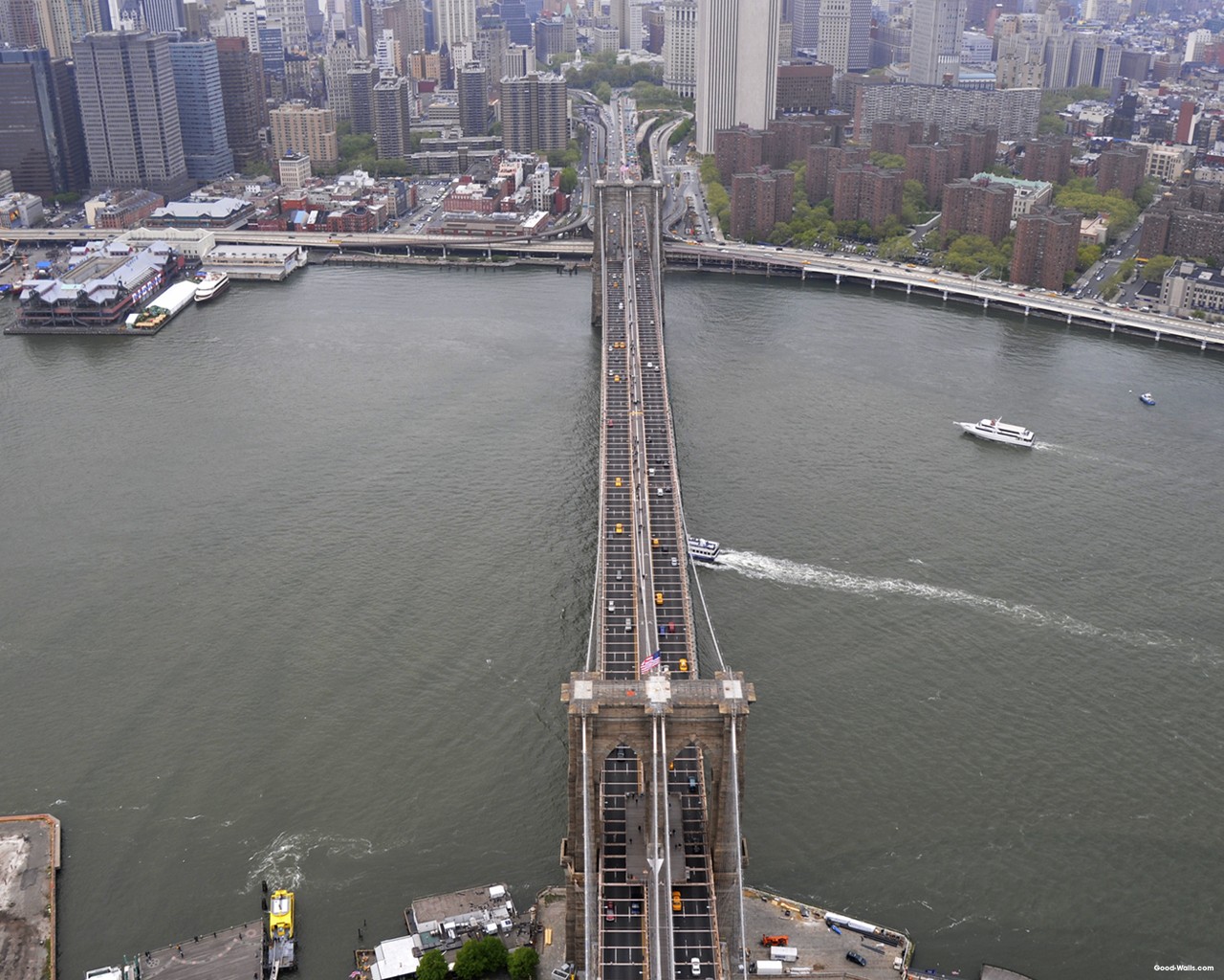 River Brooklyn Bridge 1280x1024