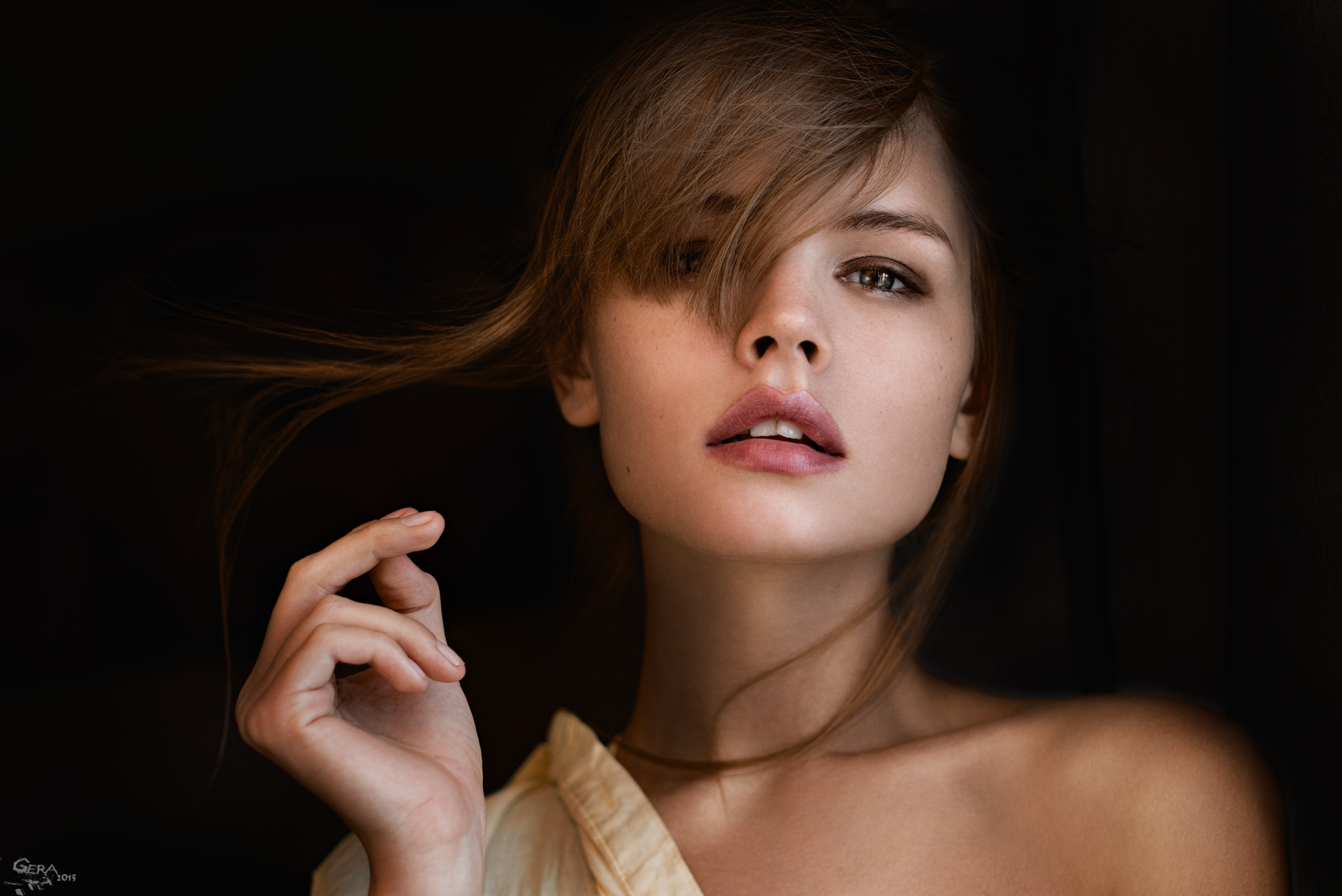 Anastasiya Scheglova Brunette Face Model Woman 2048x1368