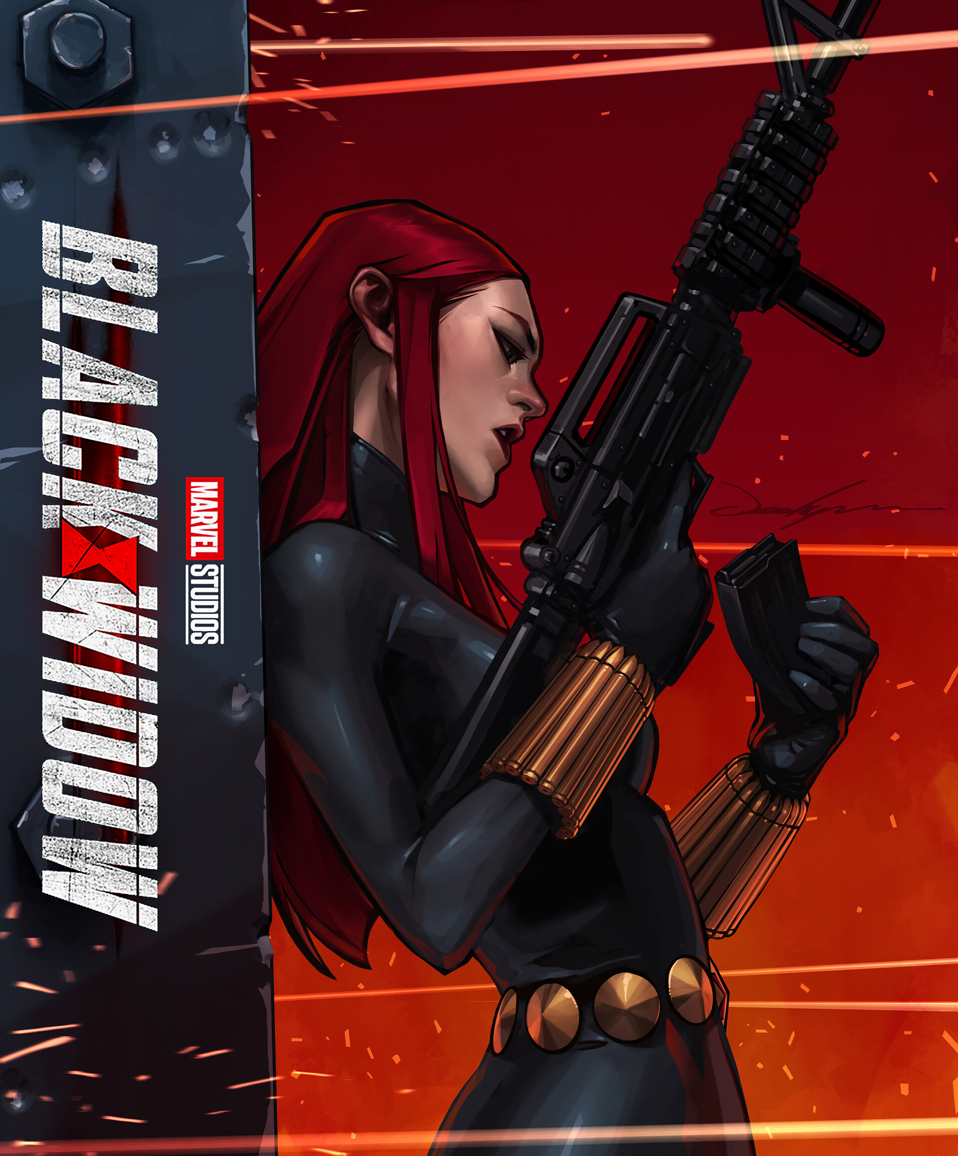 Women Comic Art Artwork Black Widow Marvel Comics Girls With Guns Redhead Weapon 1920x2318