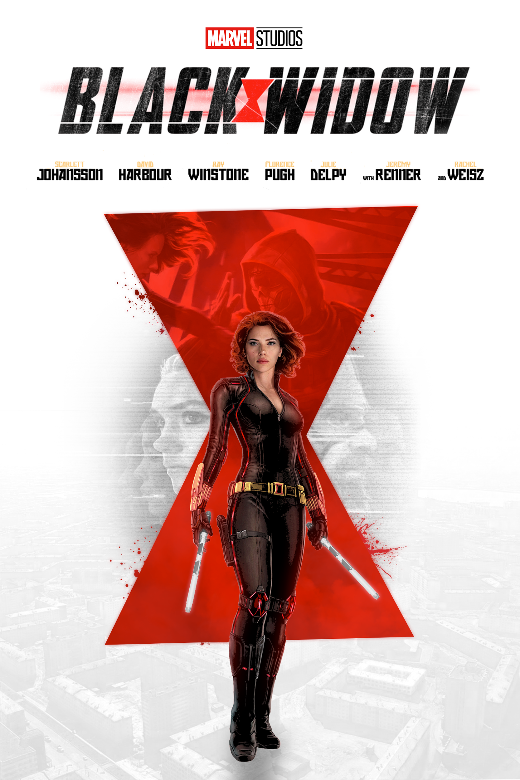 Black Widow Movie Poster Marvel Cinematic Universe Portrait Display Movies Scarlett Johansson 1667x2500
