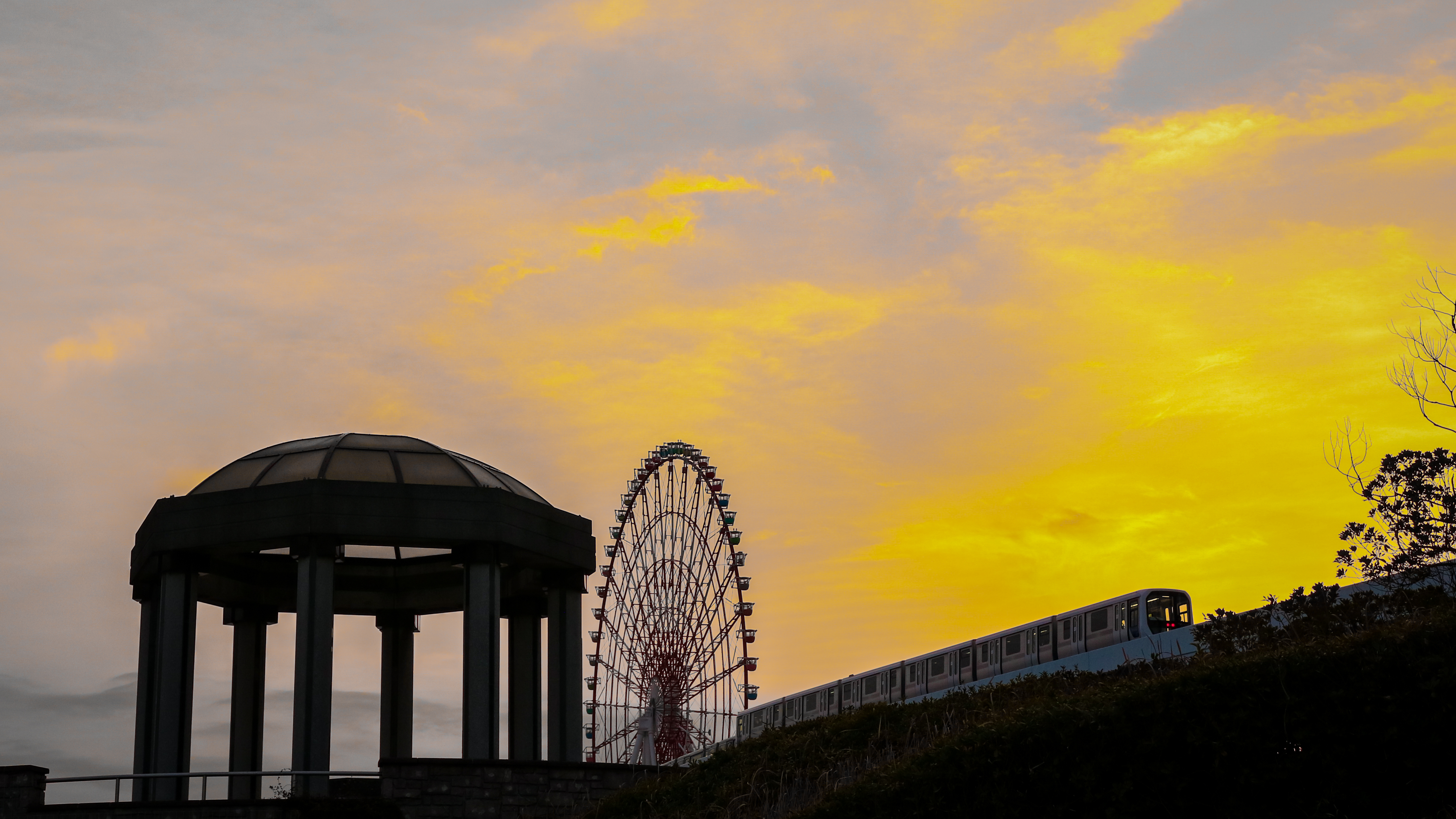 Japan Street Urban Odaiba Tokyo 4862x2735