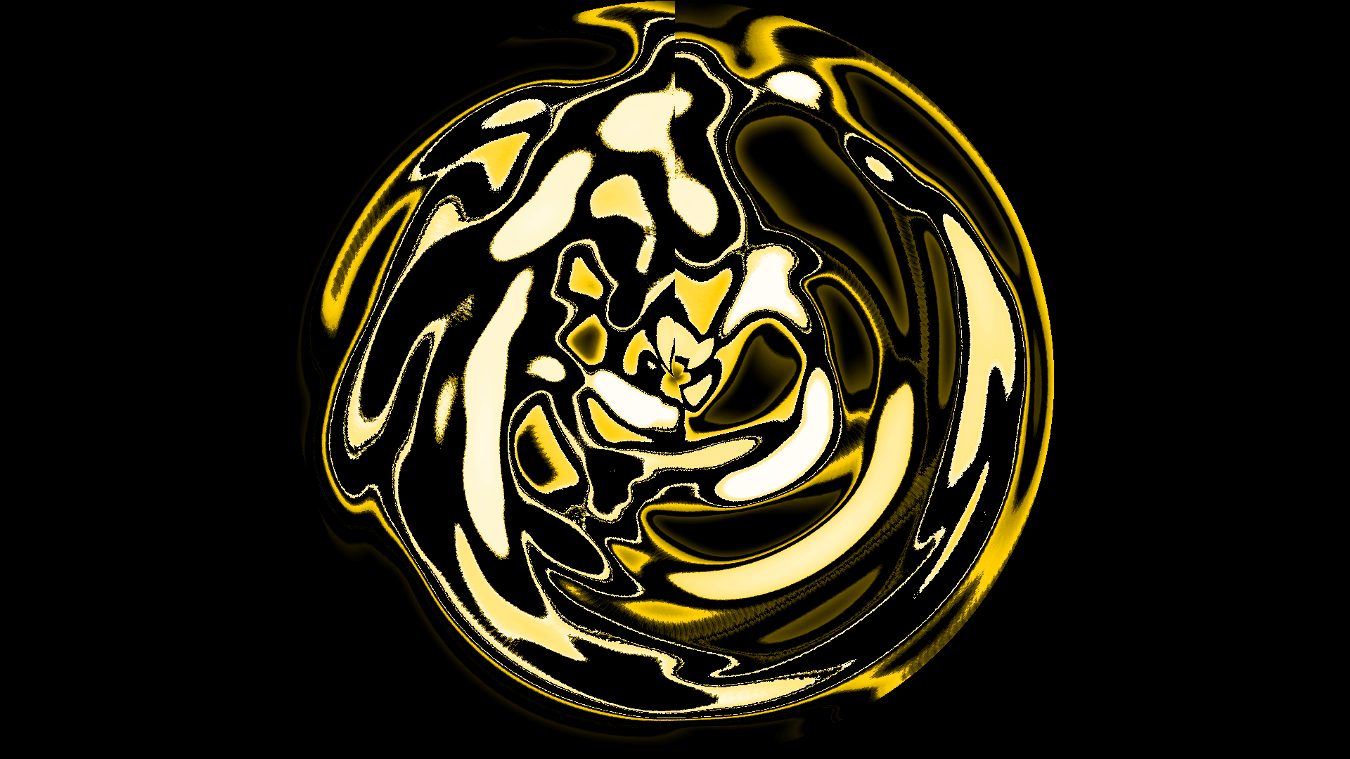 Abstract Swirl Yellow 1920x1080