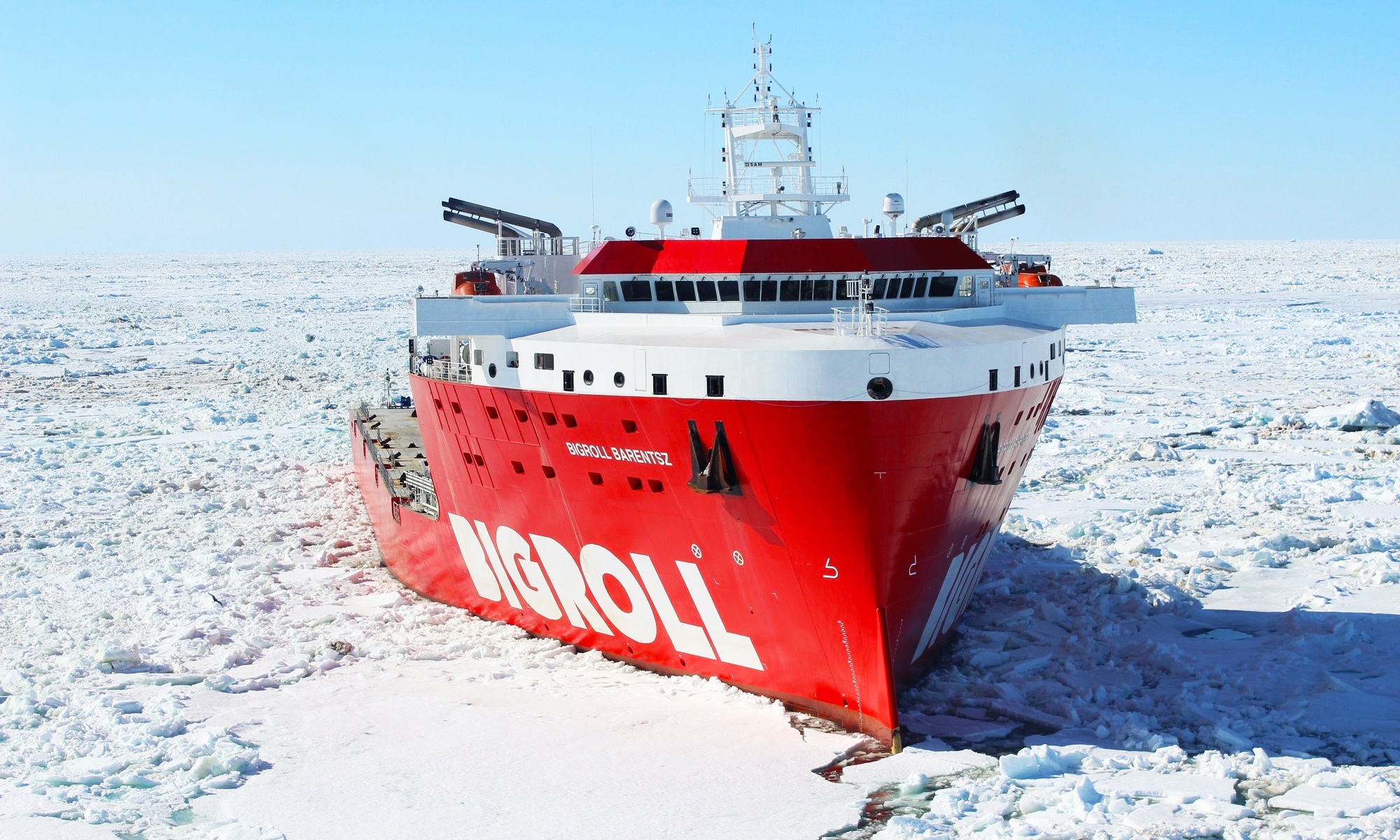 Arctic Bigroll Barentsz Ice Sea Ship 2000x1200