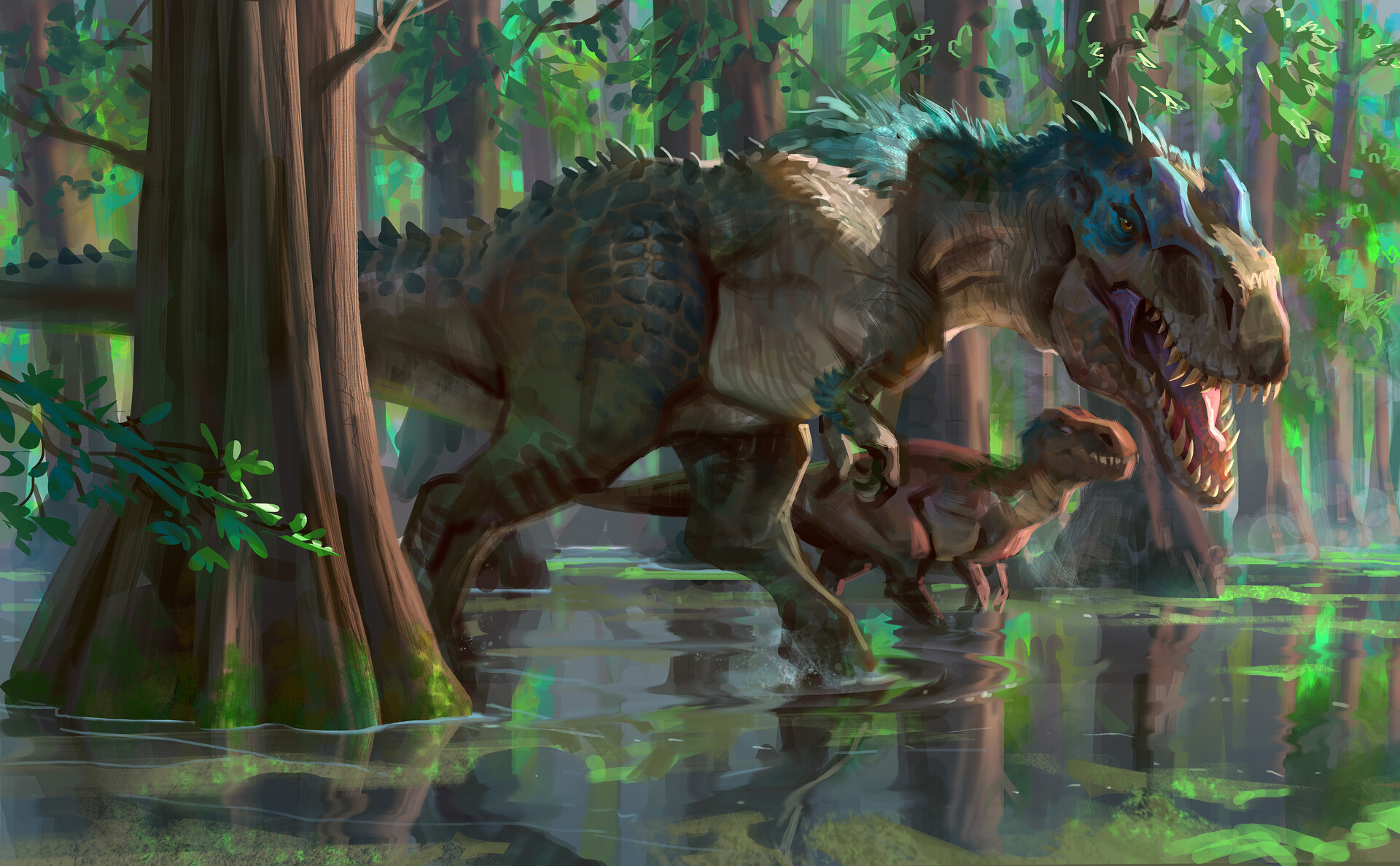 Dinosaur Theropod Tyrannosaurus Rex 1920x1187