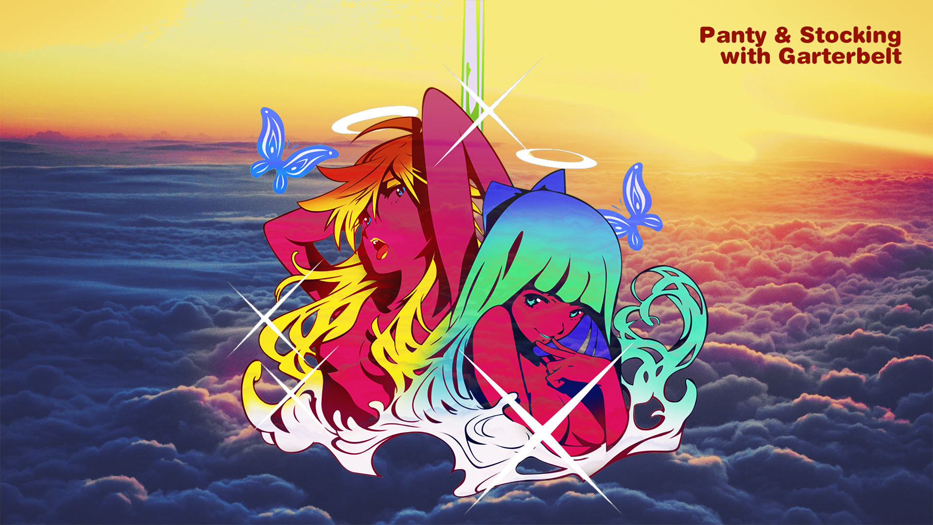 Panty And Stocking With Garterbelt Album Covers Anarchy Panty Anarchy Stocking 1920x1080