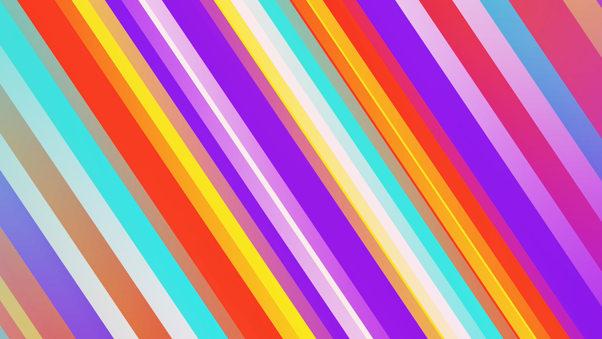 Abstract Colorful Digital Art Geometry Lines Stripes 1920x1080