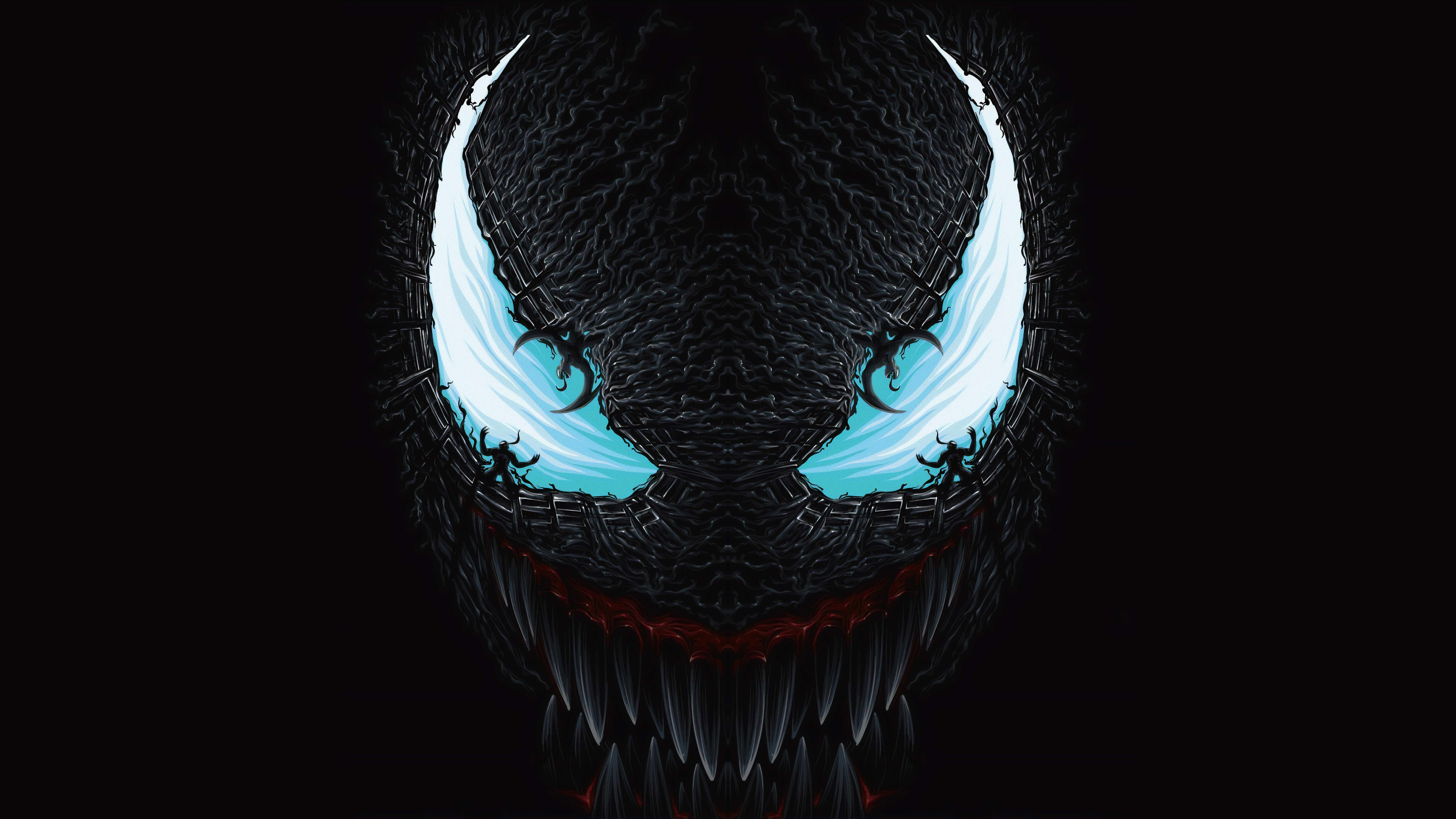 Spiderman Homecoming Venom Spiderman Miles Morales Dark 7680x4320