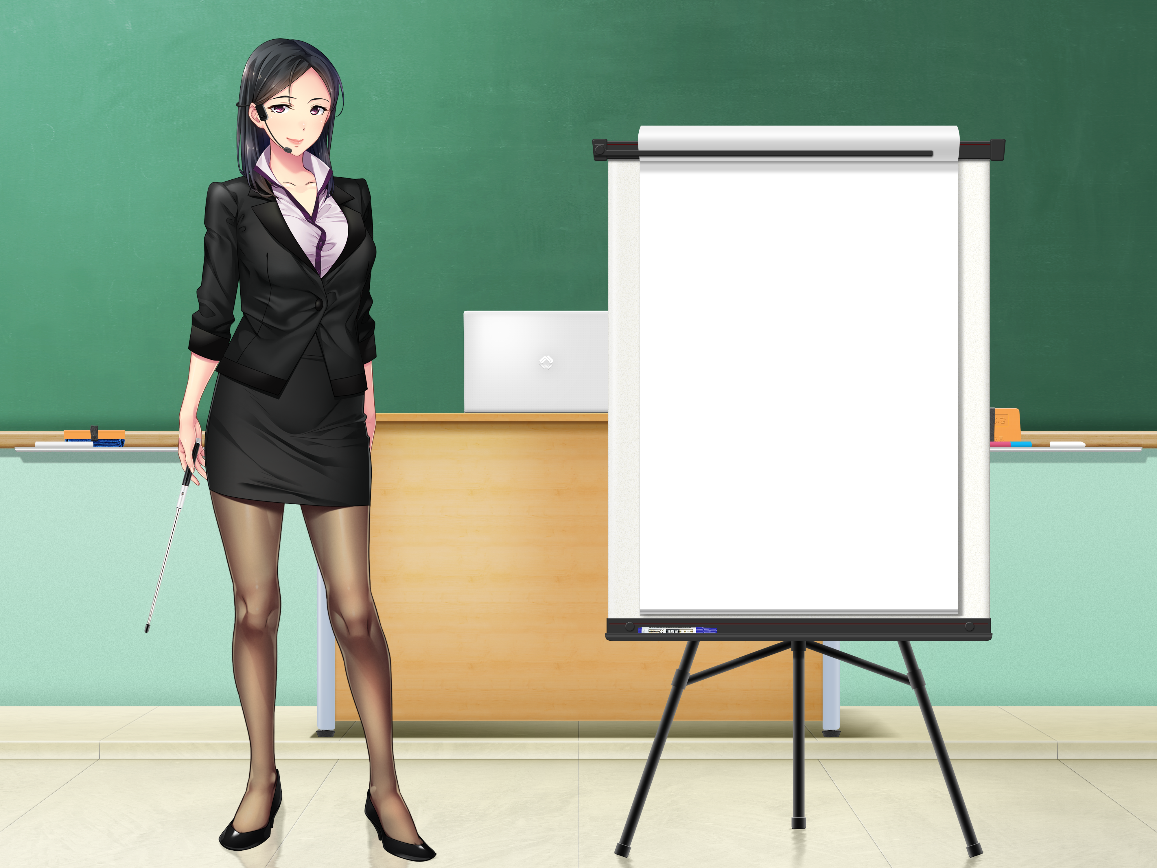 Teachers Classroom Anime Anime Girls 4000x3000