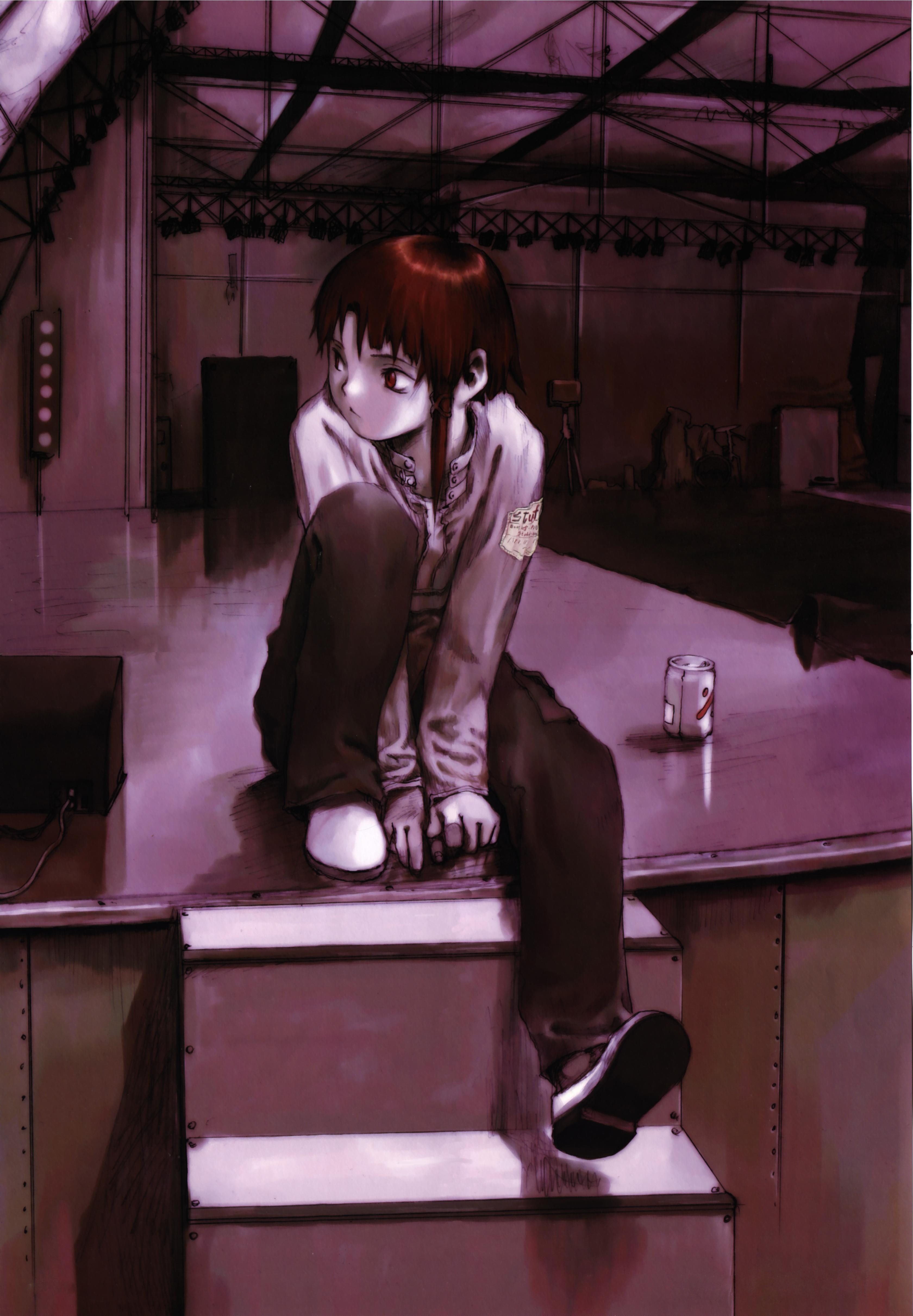 Serial Experiments Lain Lain Iwakura Anime Anime Girls Loneliness 3360x4842