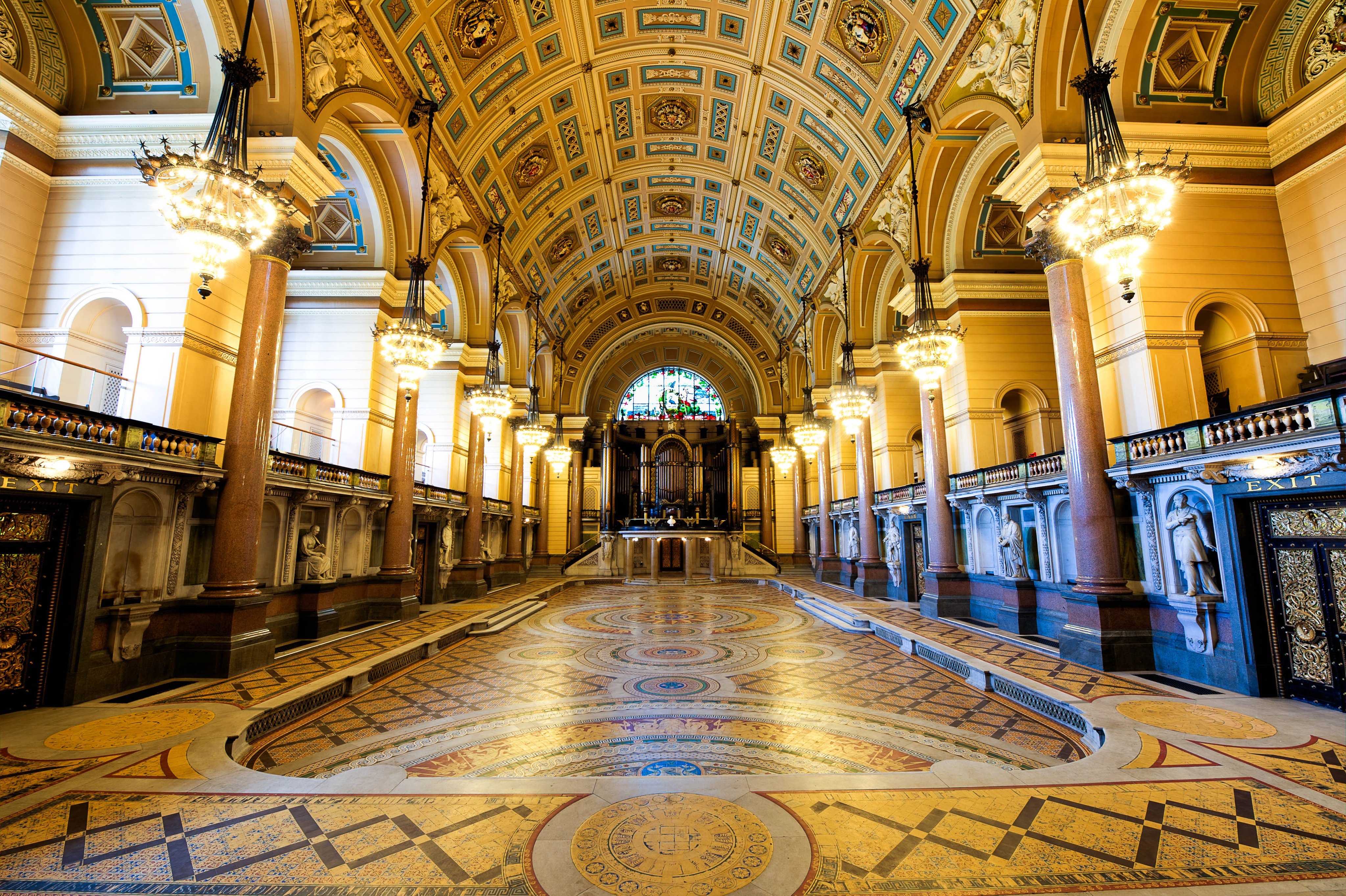 Liverpool England Architecture Tile Interior 4096x2726