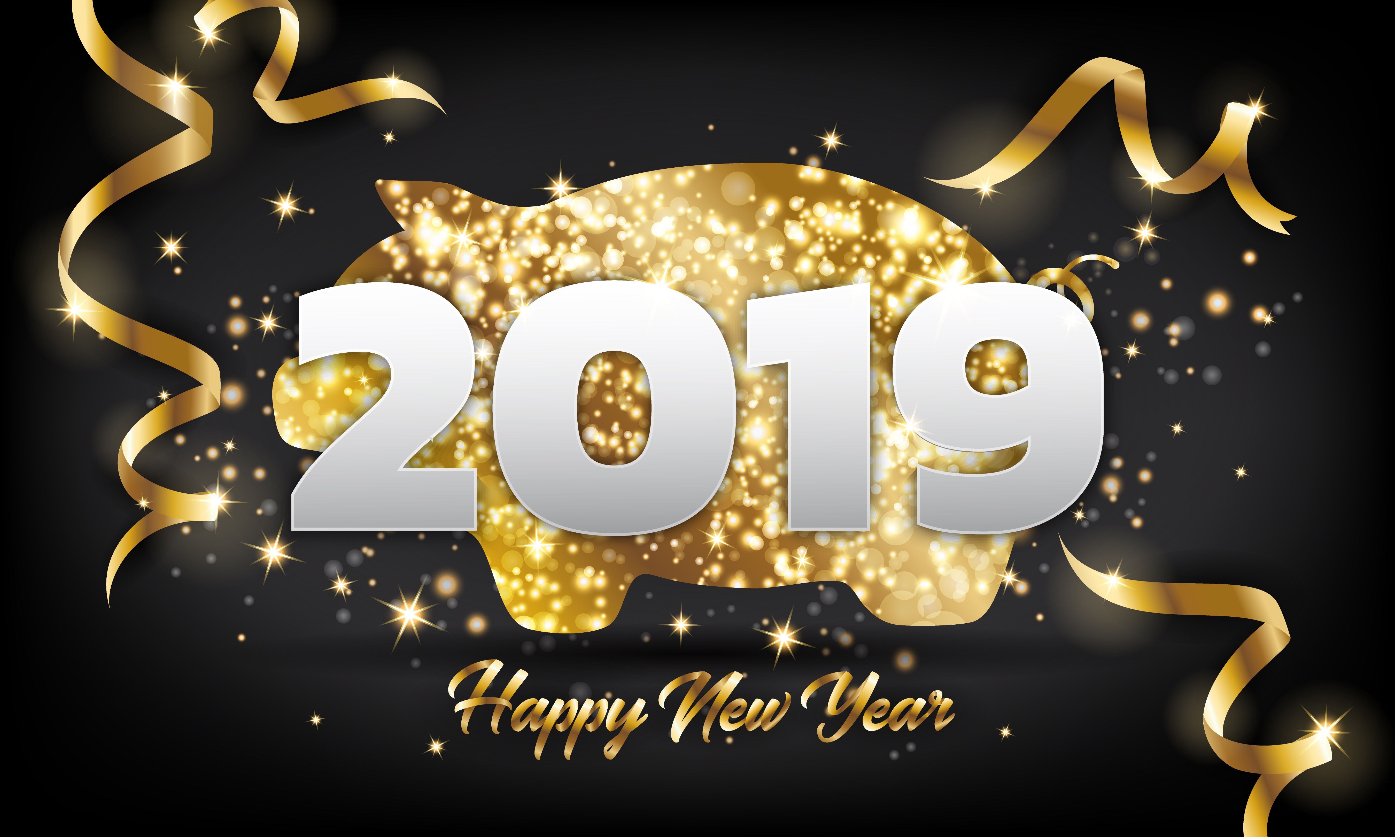 Happy New Year New Year 2019 5400x3240