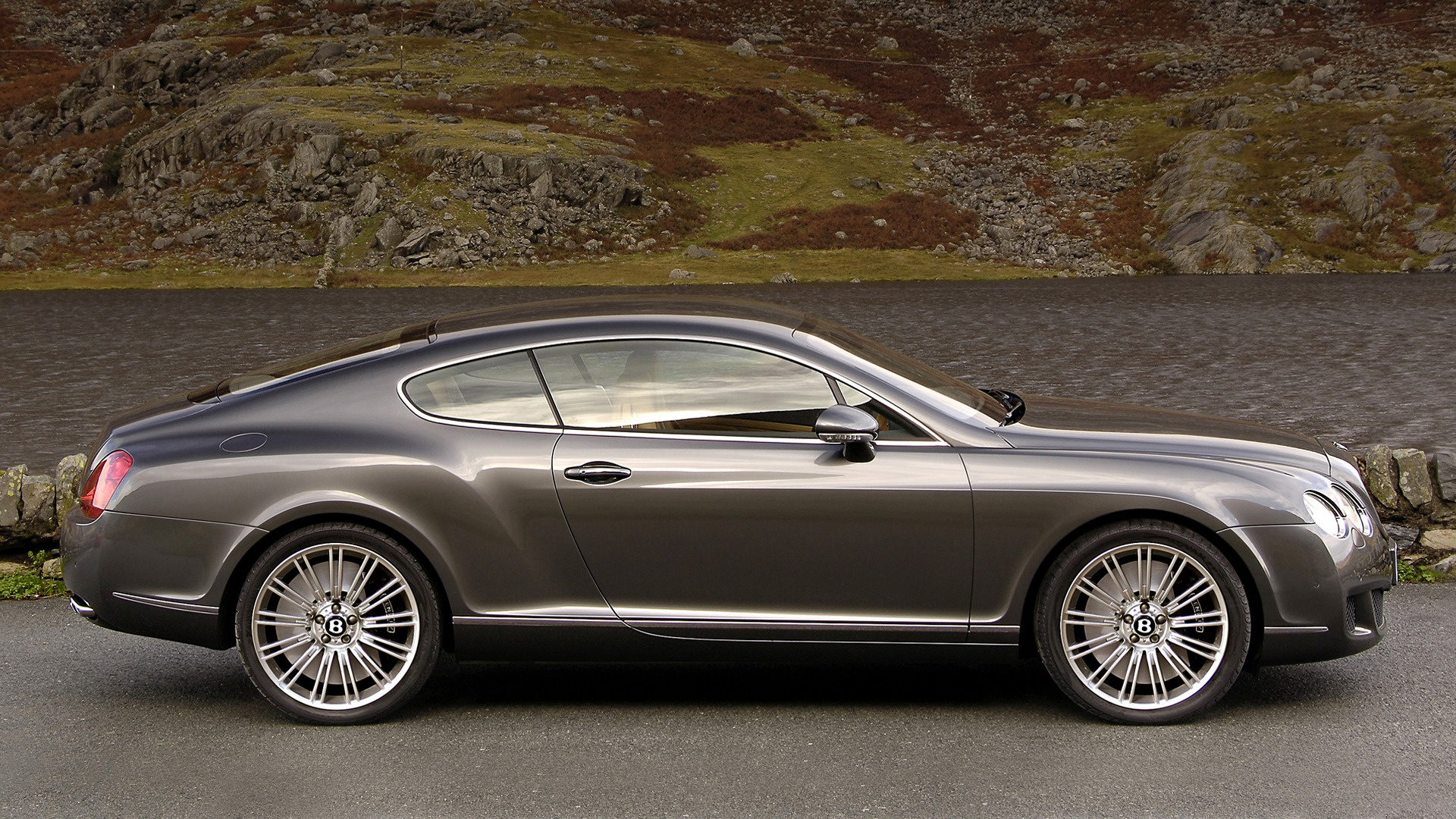 Bentley Continental Gt Speed Car Coupe Fastback Grand Tourer Gray Car Luxury Car 1920x1080
